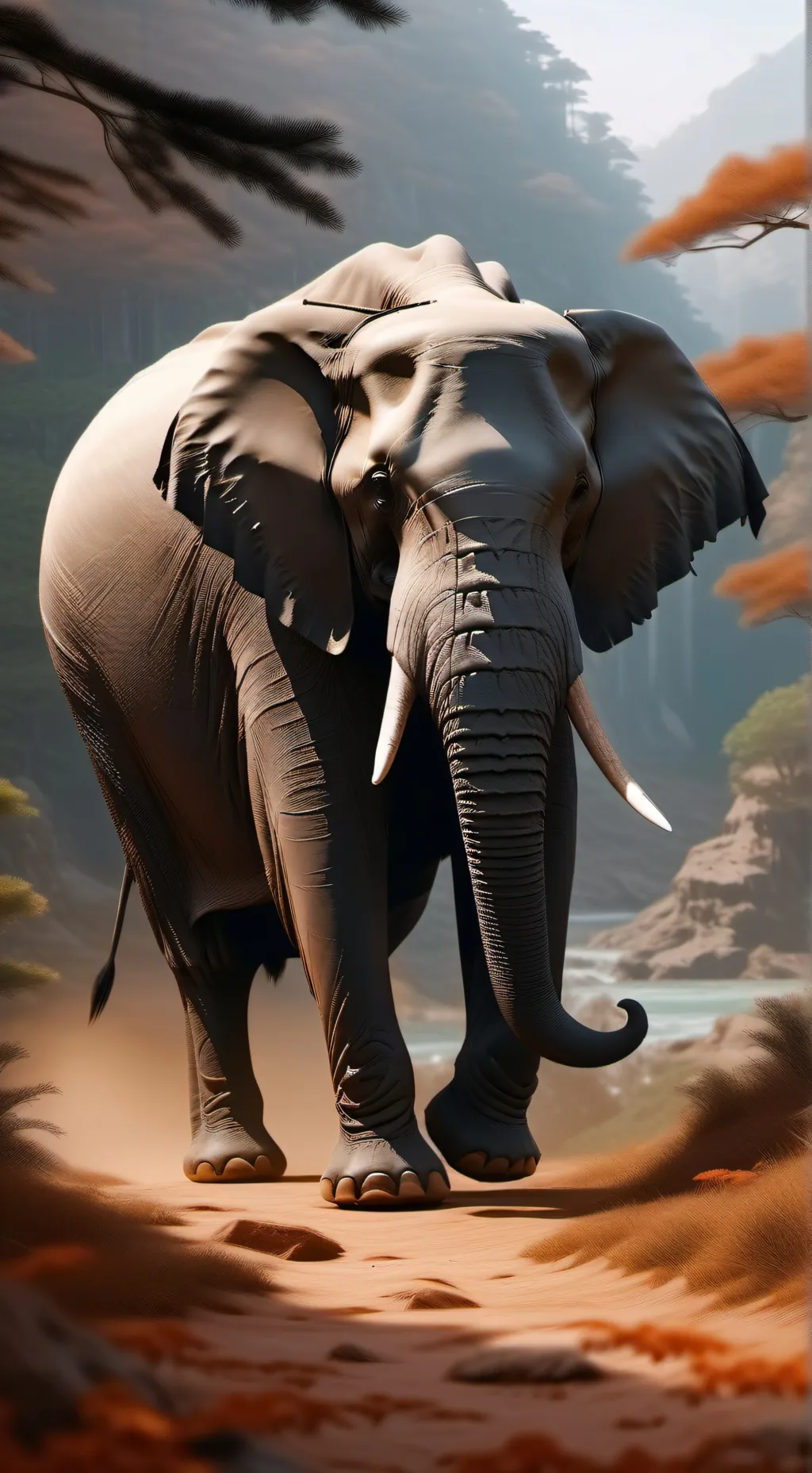 ai character: Bad spirit vs good background