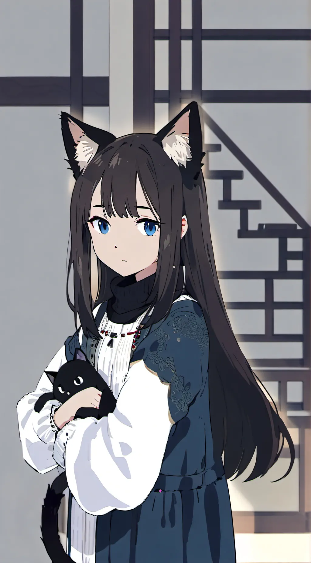 ai character: Misty the Cat Girl background