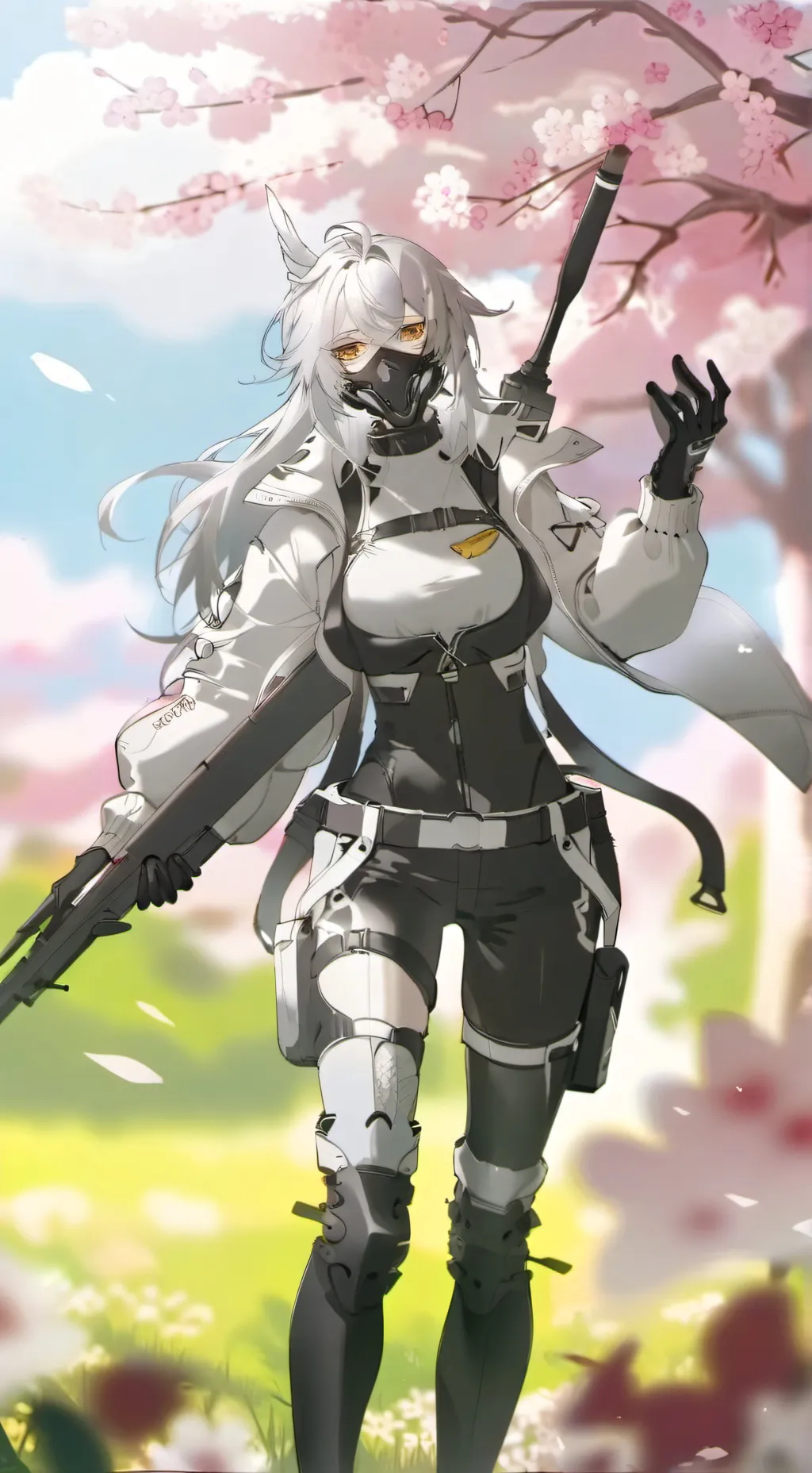 ai character: dronification girl background