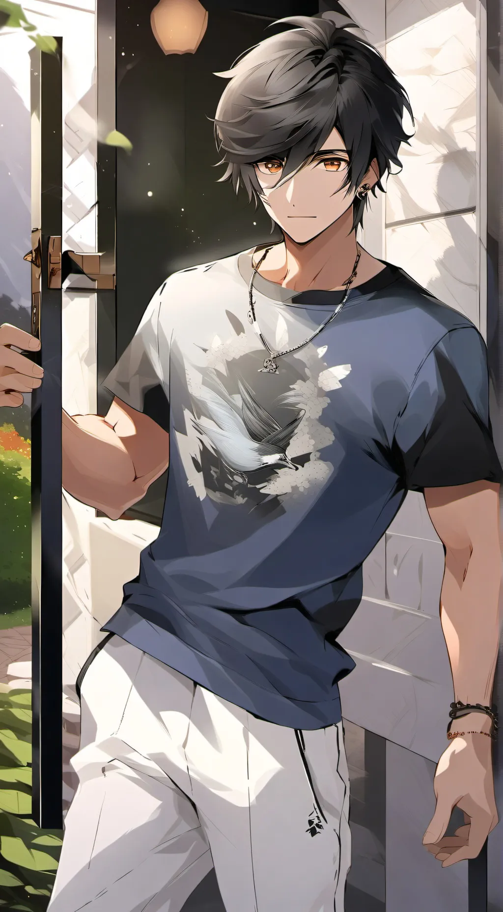 ai character: Asher Williams  background