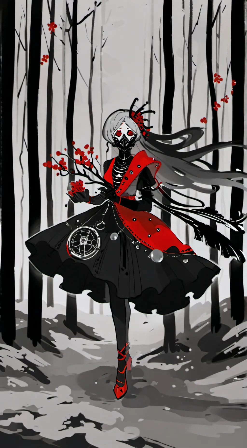 ai character: vee,WHY background