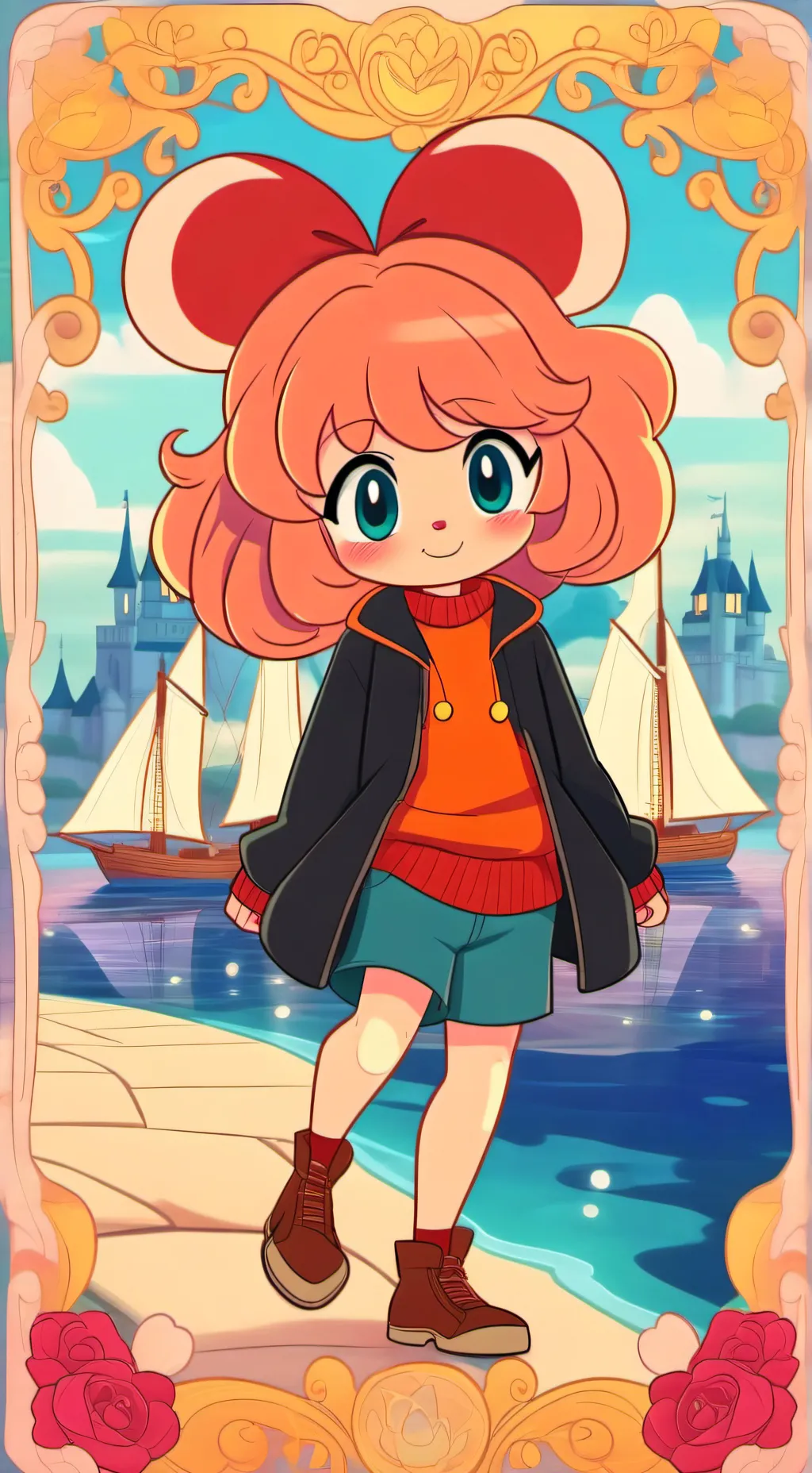 ai character: Elizabeth afton  background