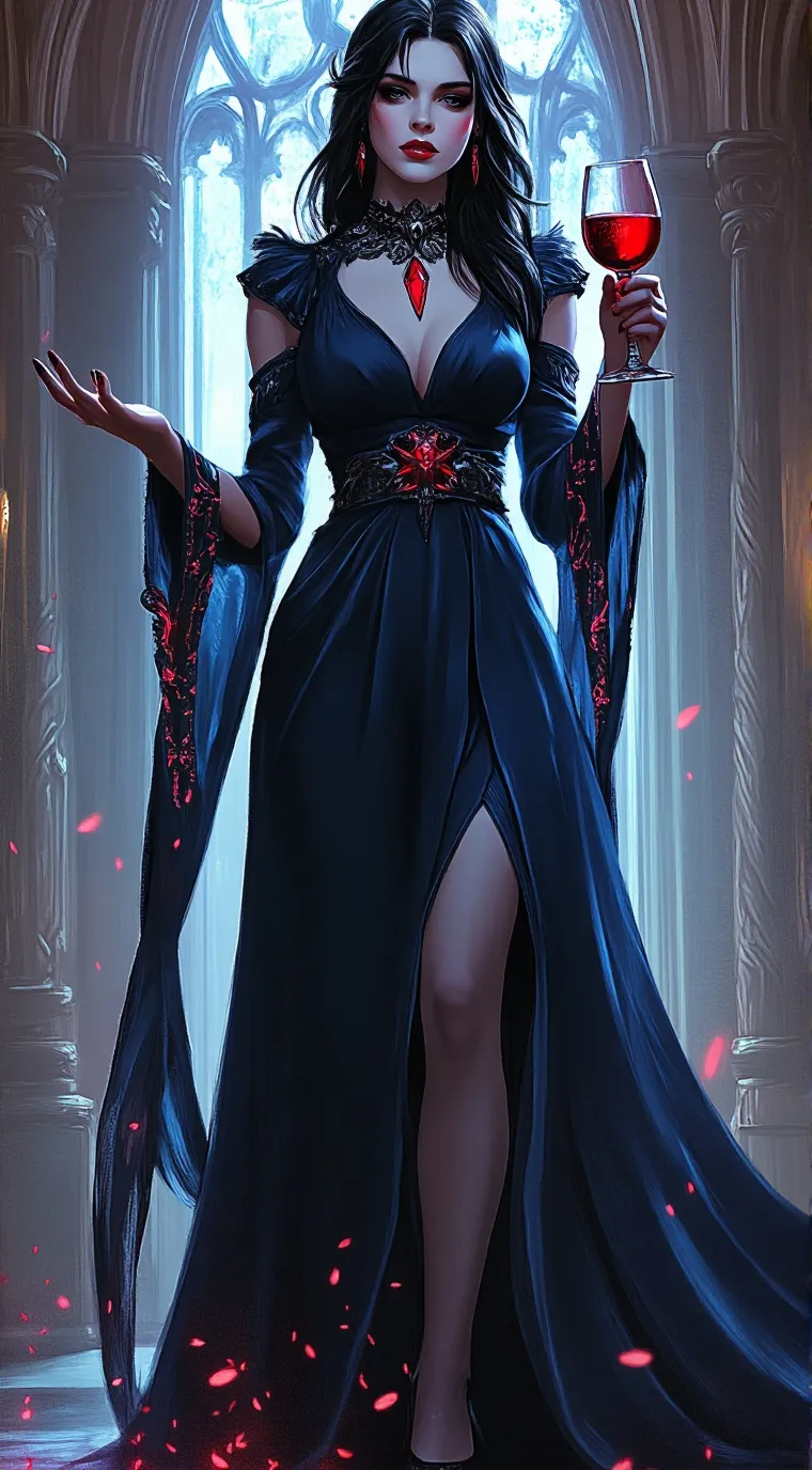 ai character: Selene Virellia background