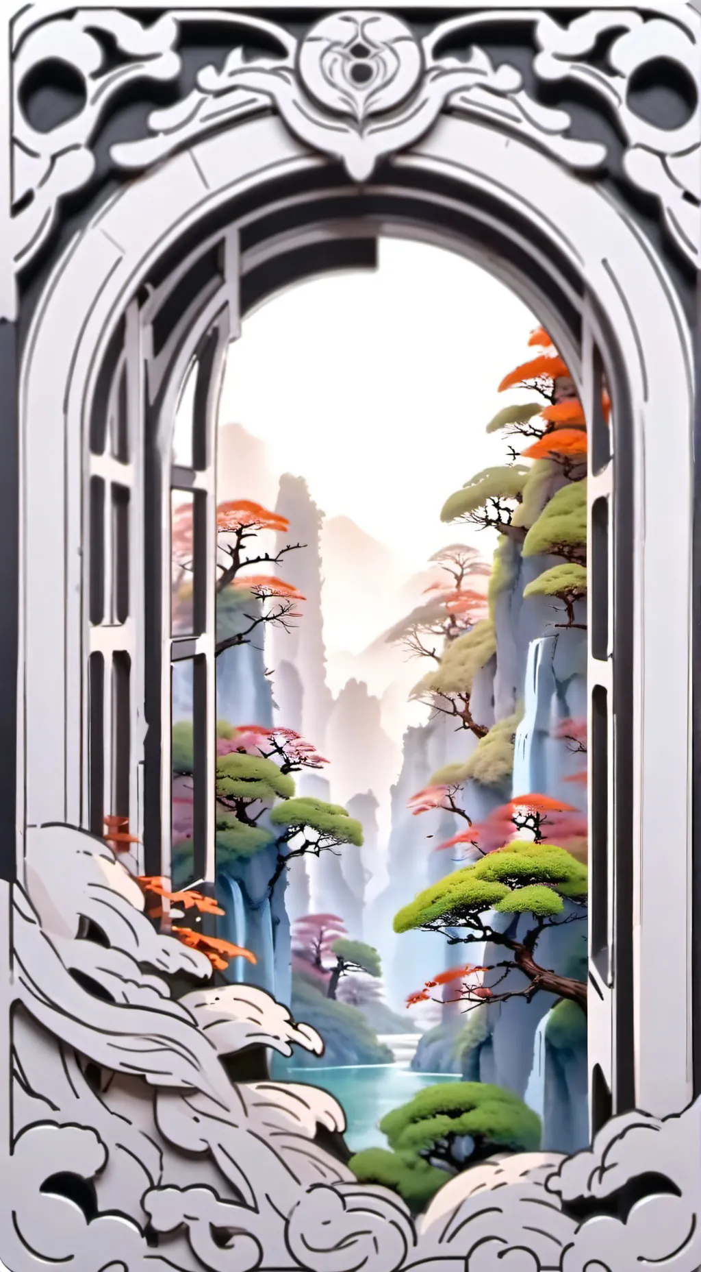 ai character: squid game school  background
