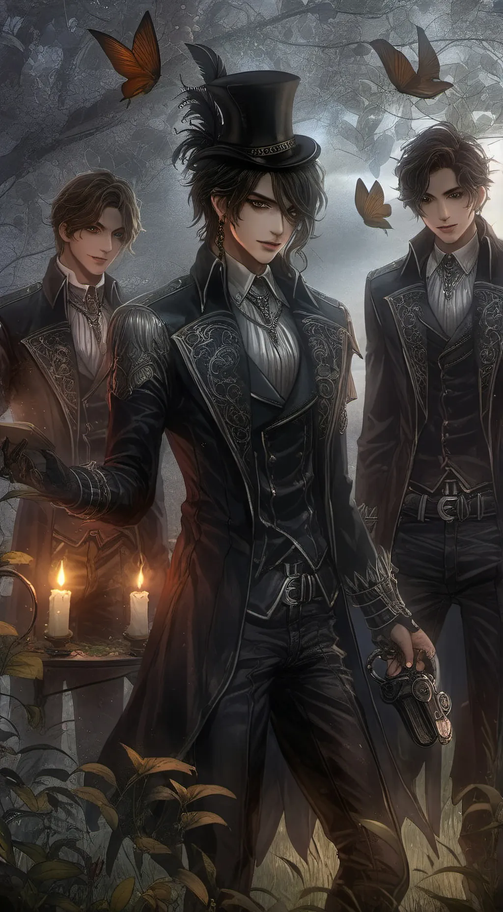 ai character: david gael e gabri background