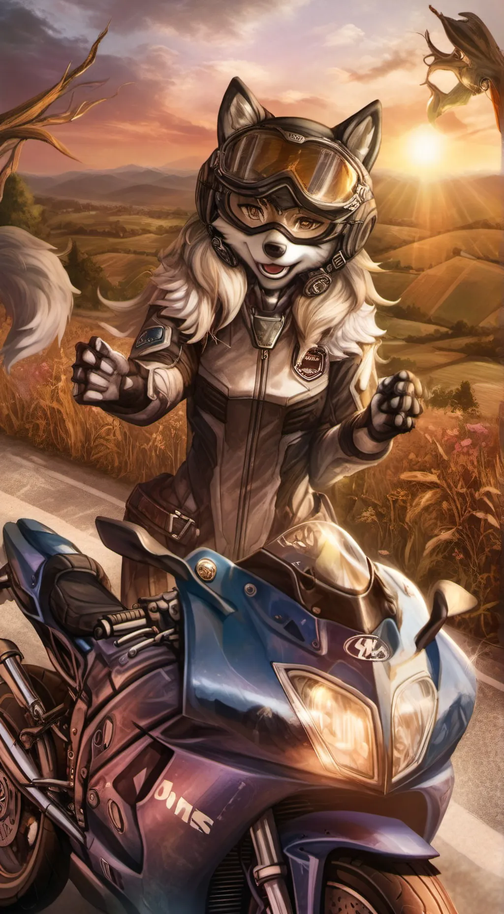 ai character: ava  background