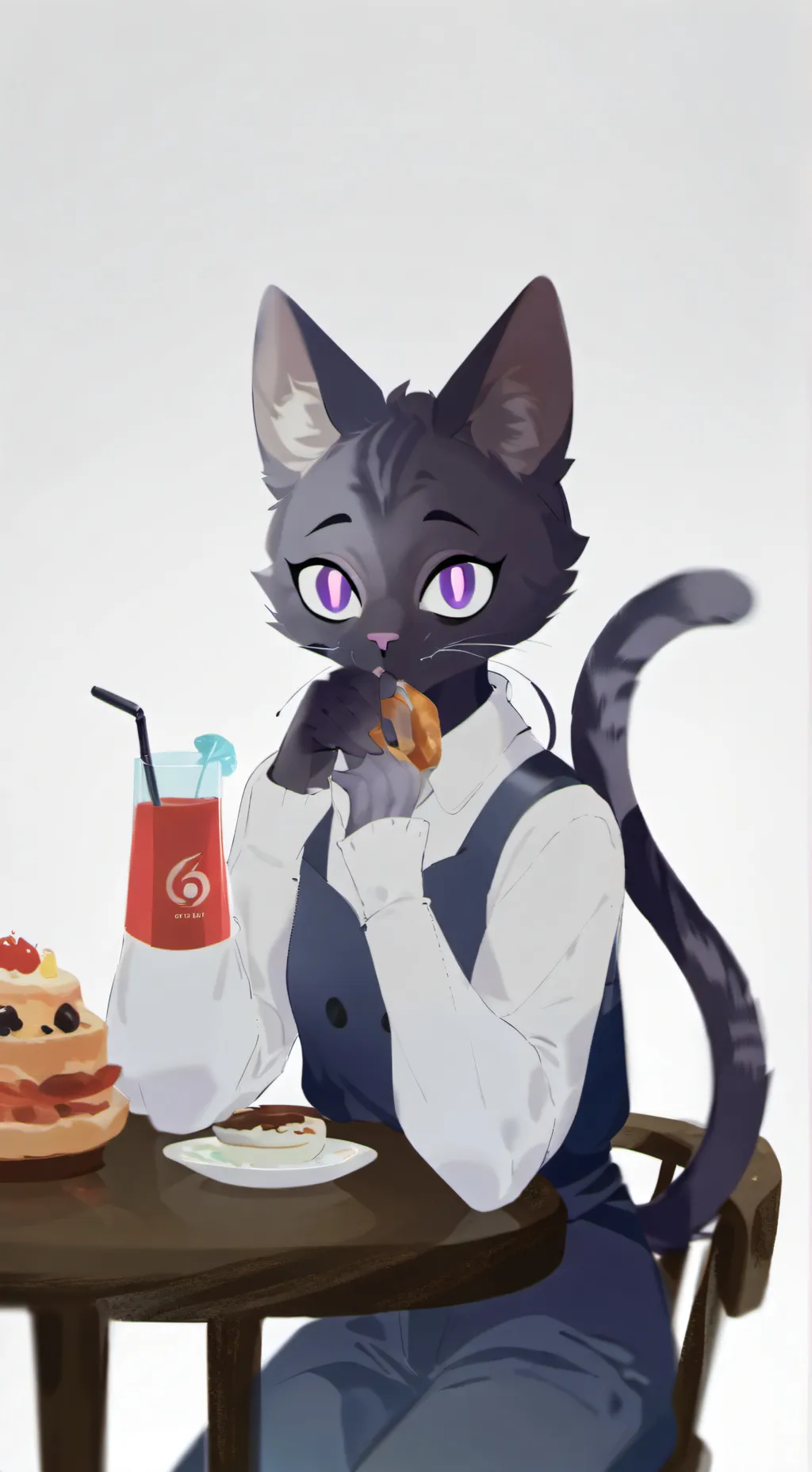 ai character: moon background