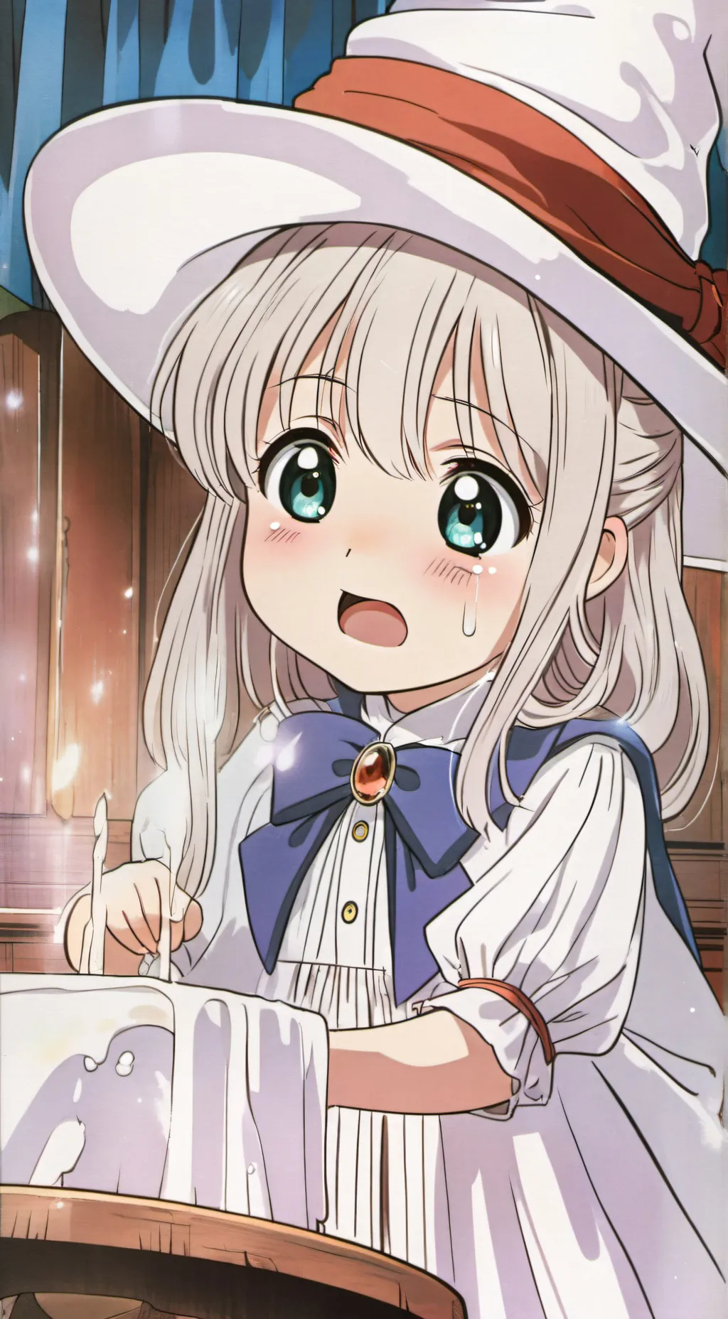 ai character: Defeated witch background