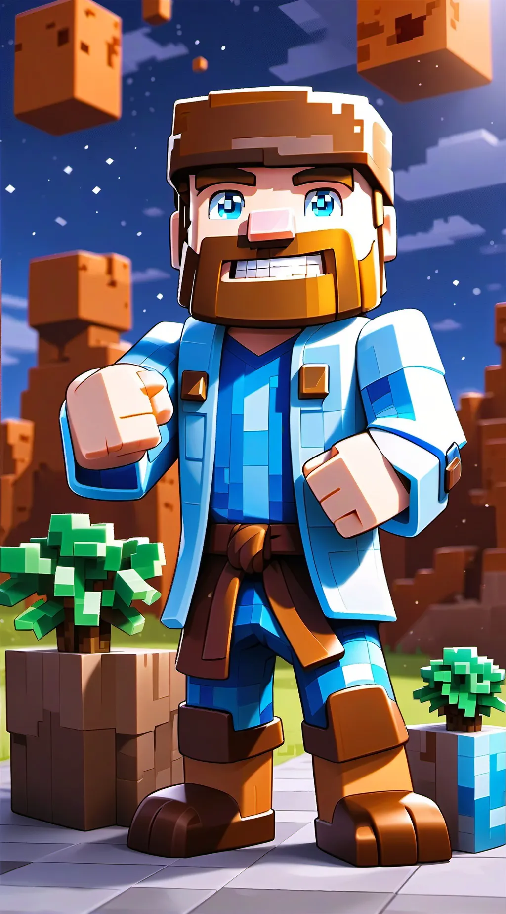 ai character: Minecraft pillager background