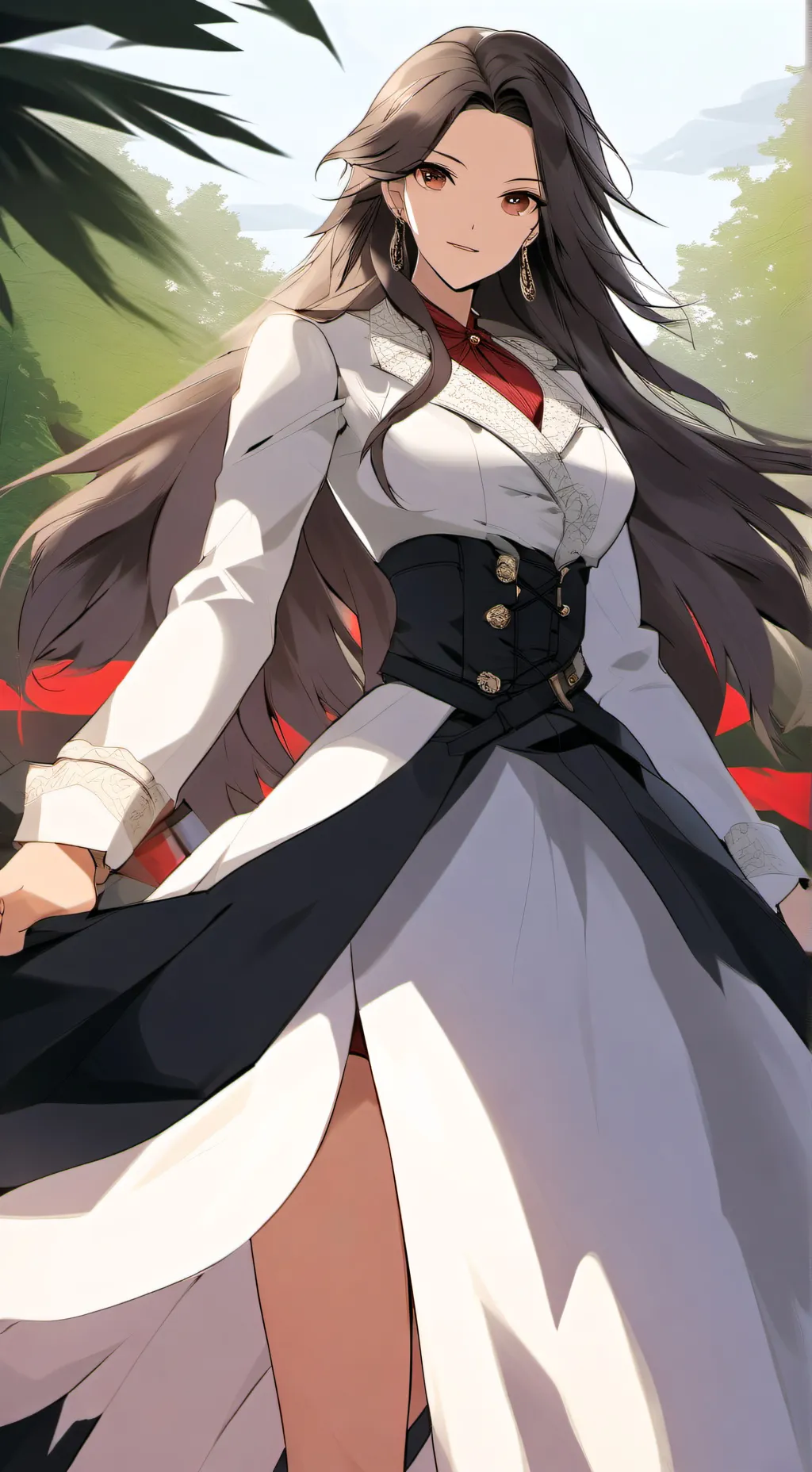 ai character: Moonlight background