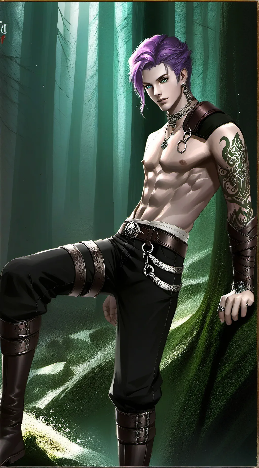 ai character: Adam  background