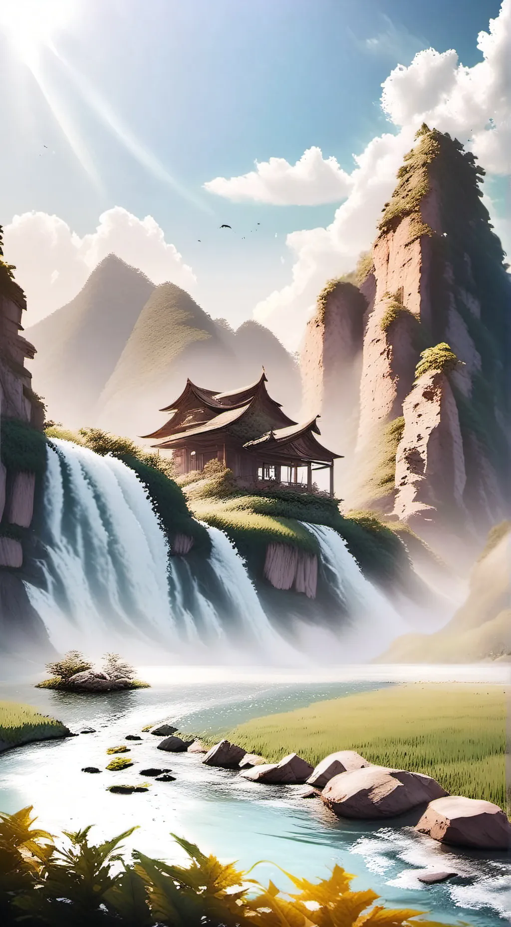 ai character: nature background