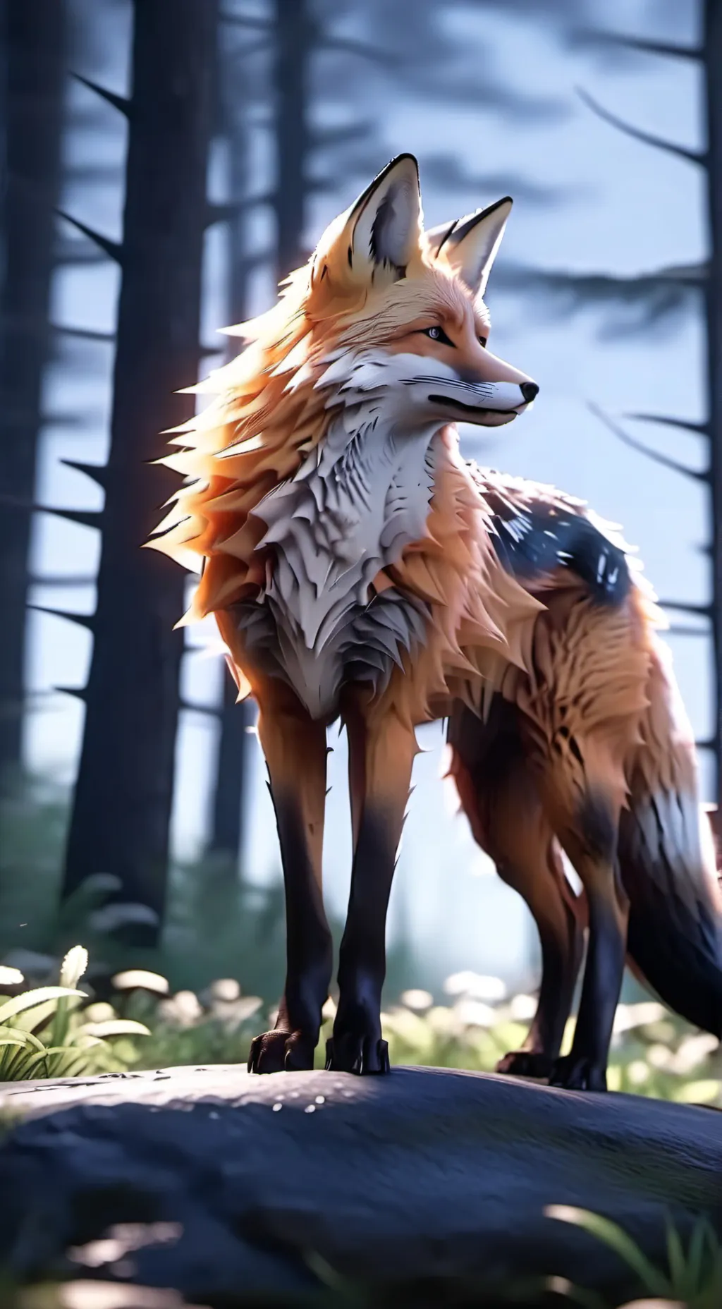 ai character: Foxy background