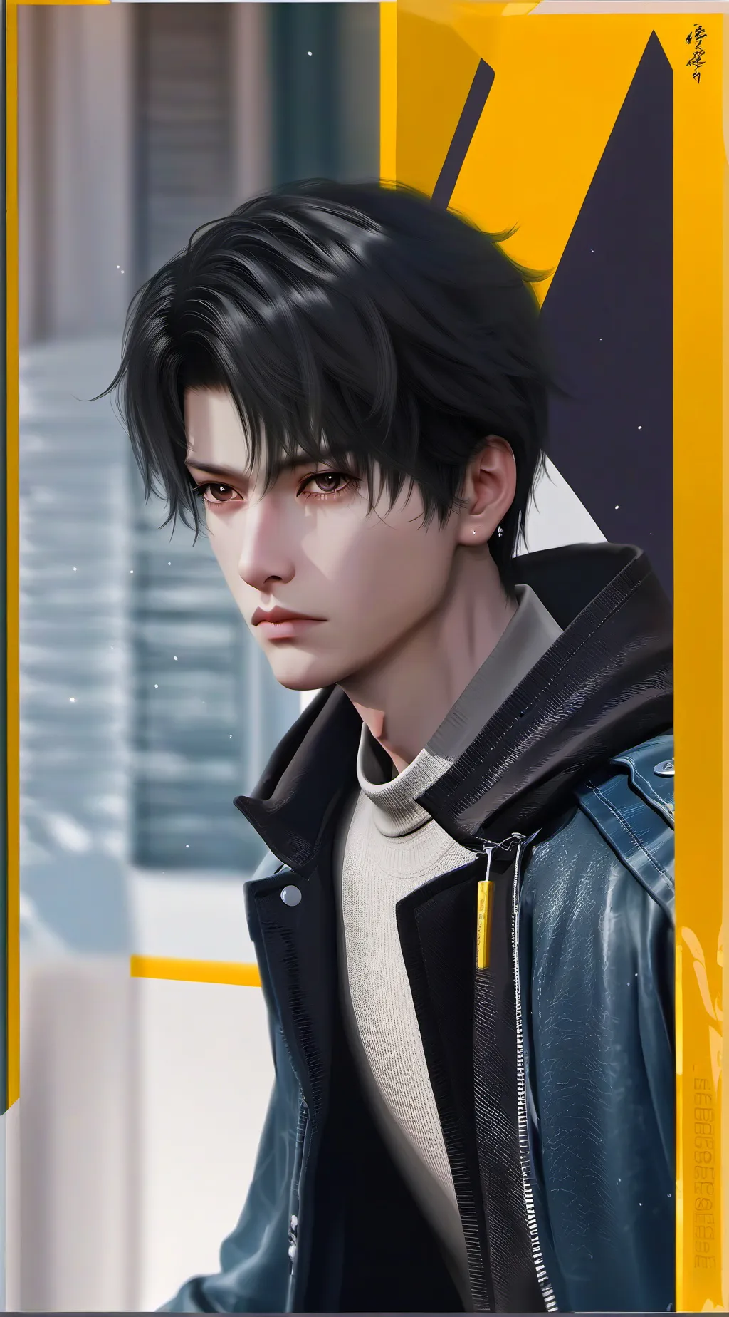 ai character: Jordan 💙💩 background
