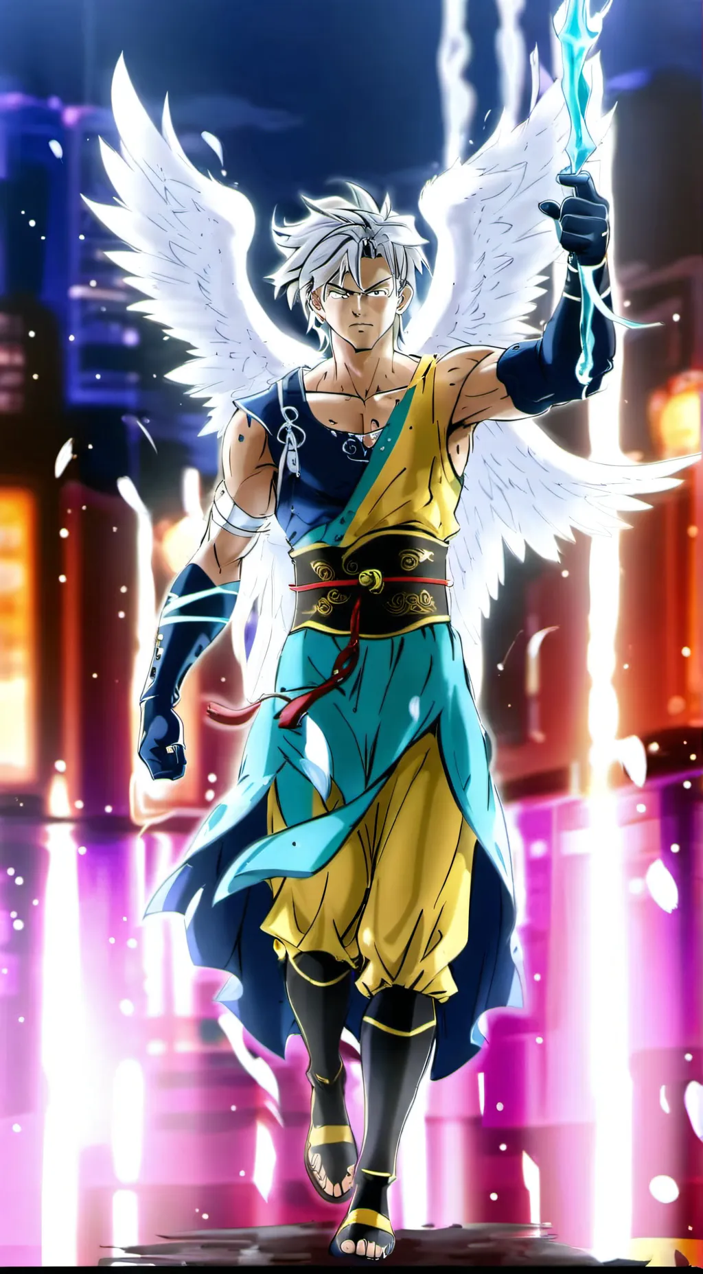 ai character: Son Goku  background
