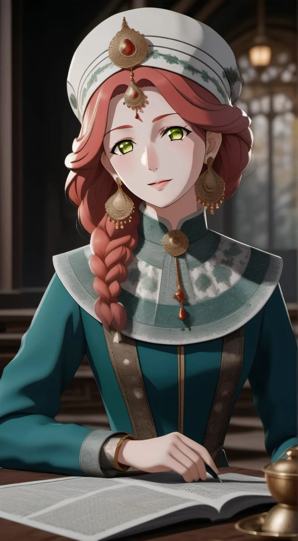 ai character: сестра background