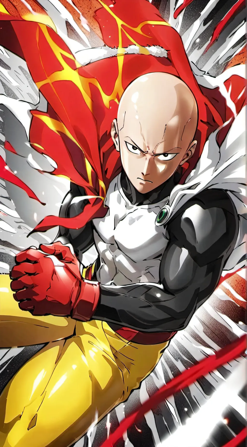 ai character: one punch man 🆚 TU background