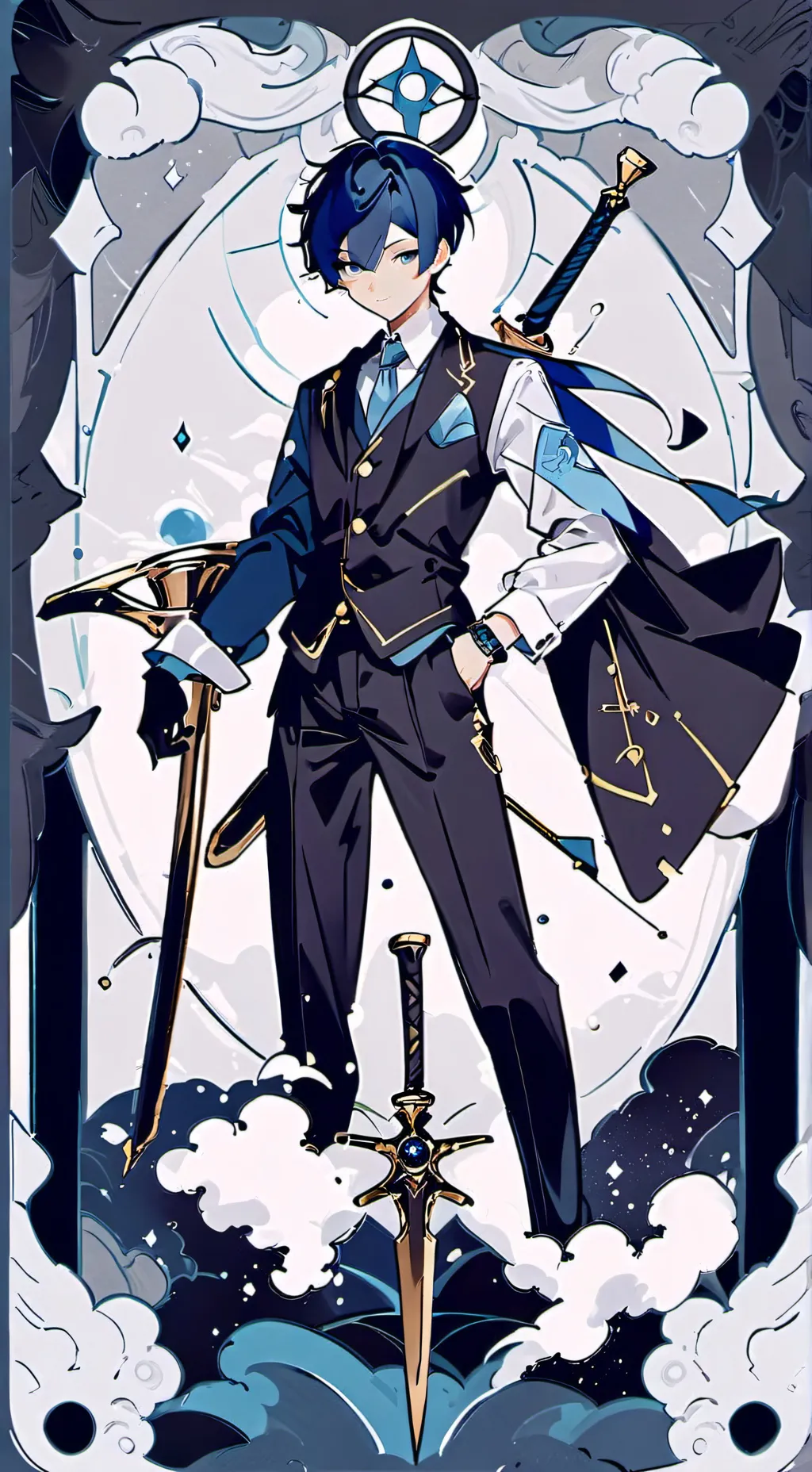 ai character: HH sick zero background