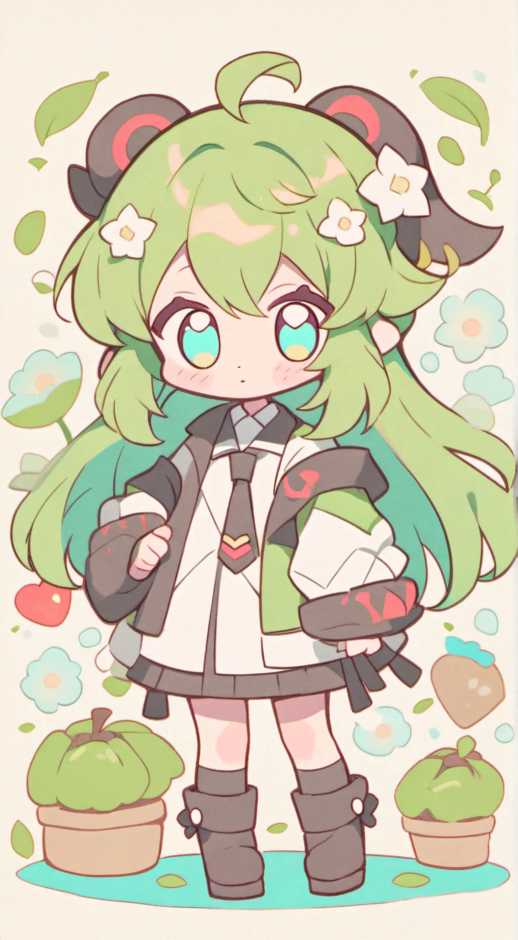 ai character:  toon misterioso! background