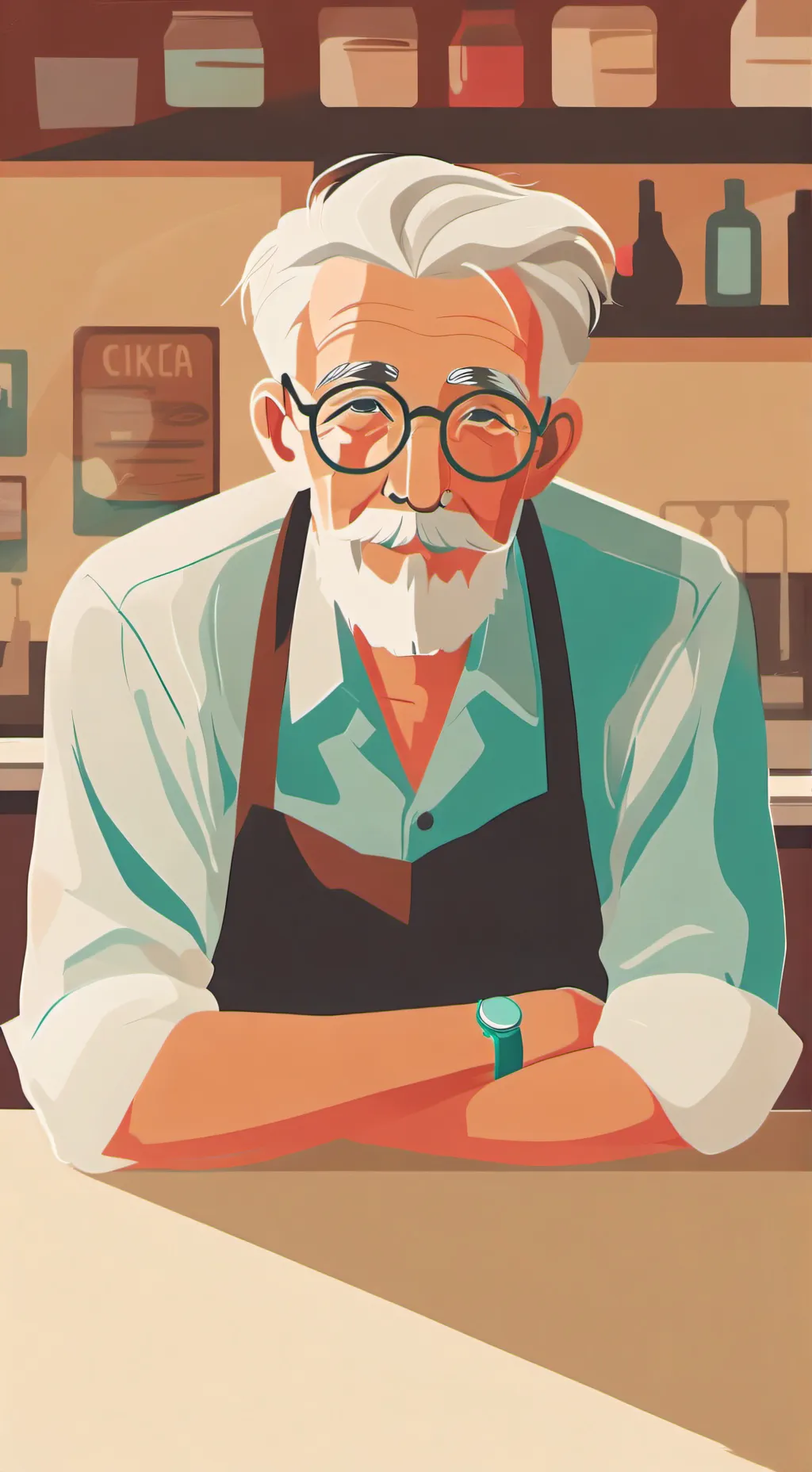 ai character: Mike Harlow background