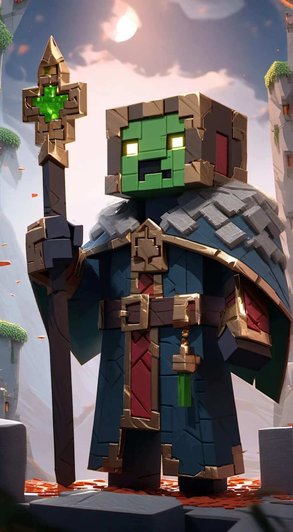 ai character: TimekingYT  background