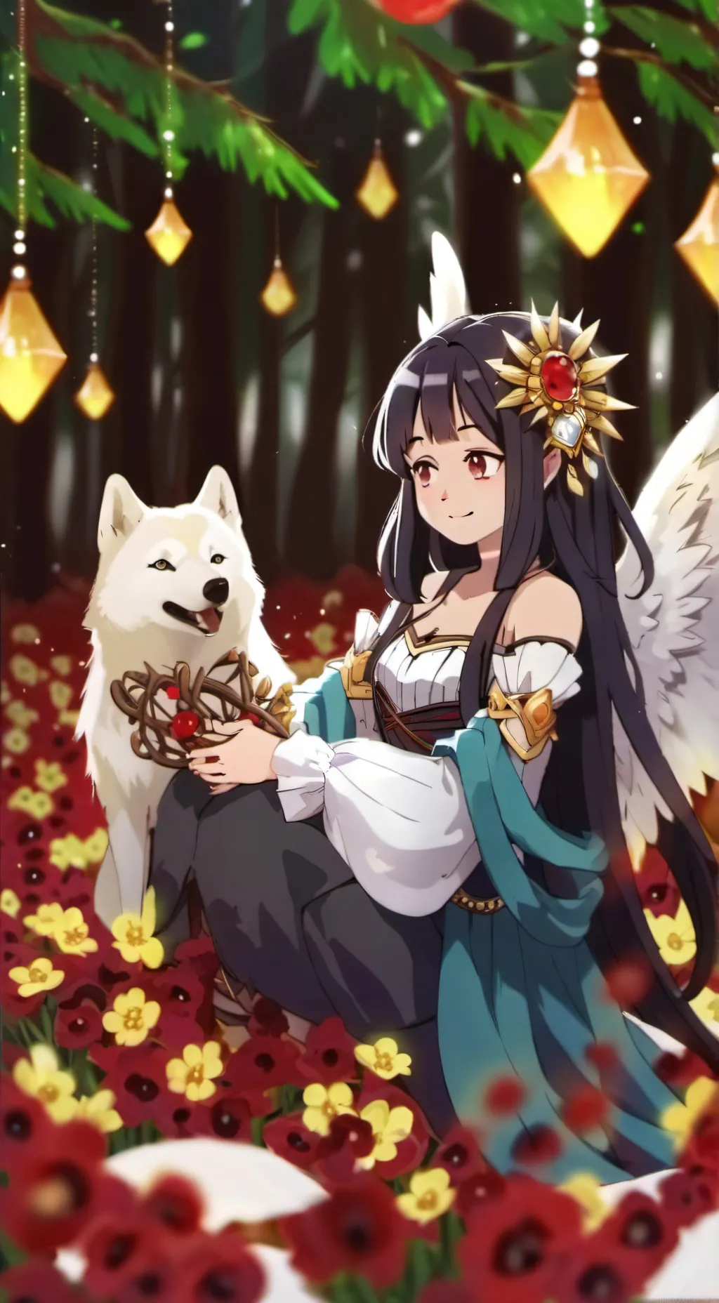 ai character: Angela  background