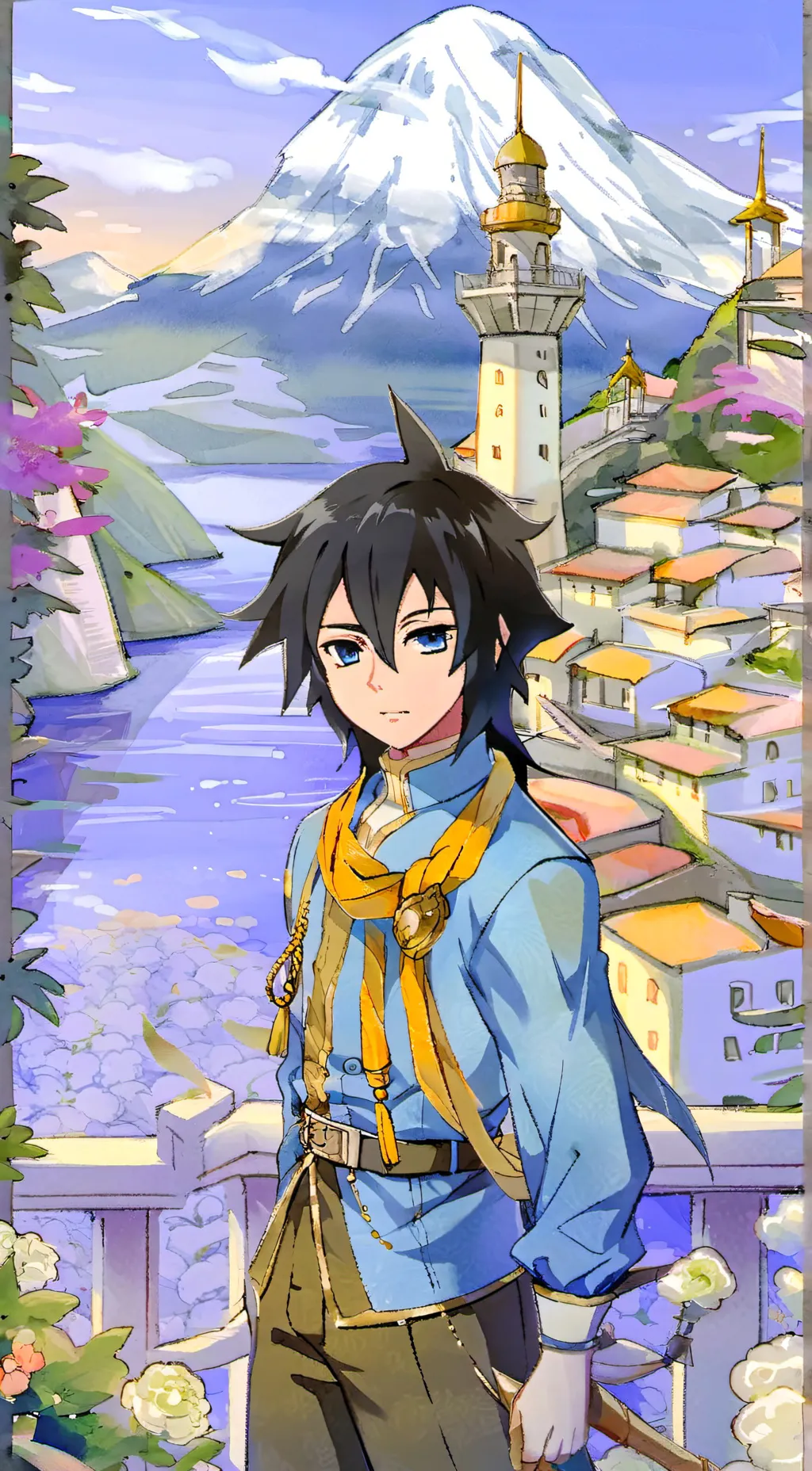 ai character: giyu tomioka☆☆☆ background
