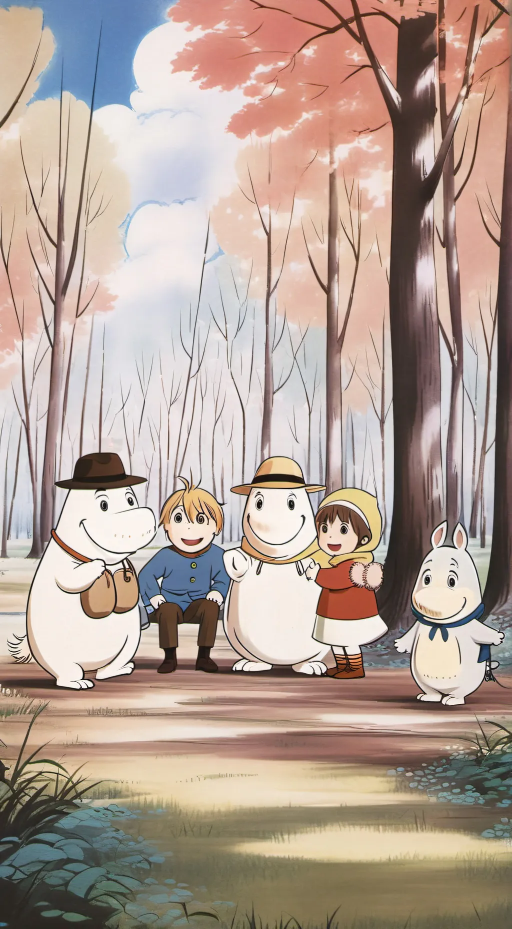 ai character: The Moomins story background
