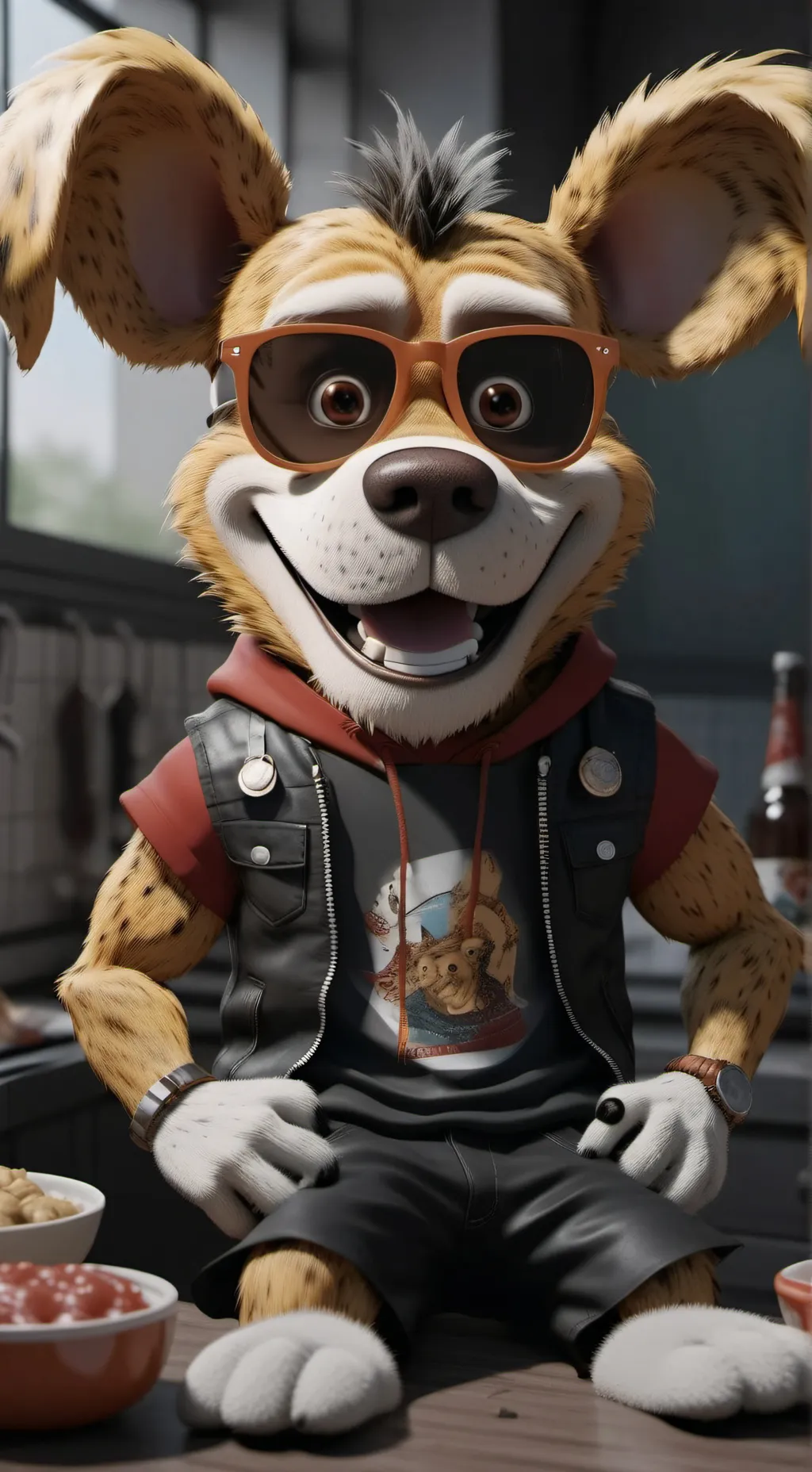 ai character: the 🍌 splits background