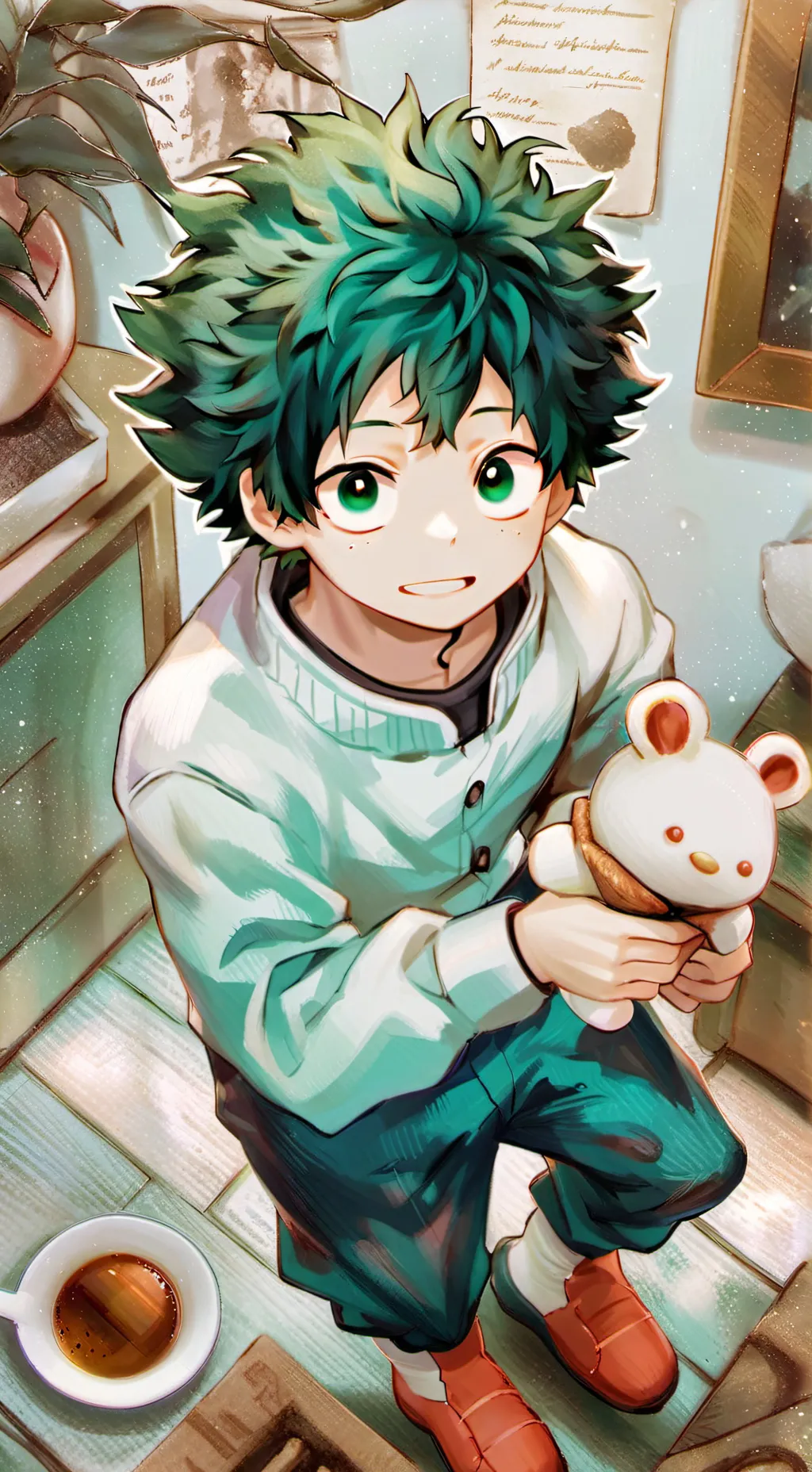 ai character: 🧡💚tiempo fuera 💚🧡 background