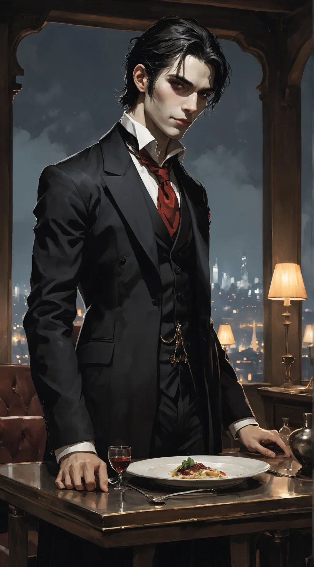 ai character: Lucien background