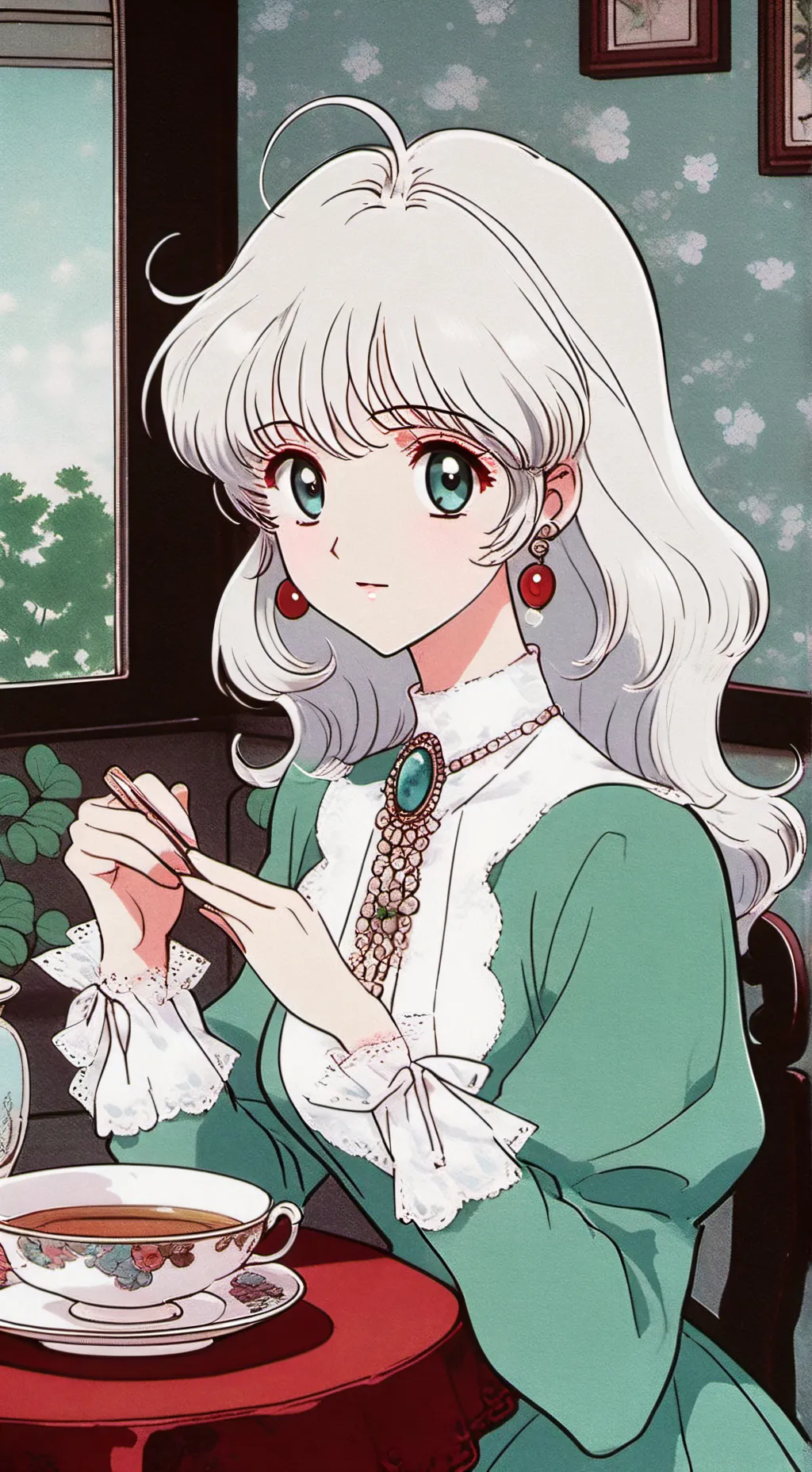 ai character: INA😴💗 background