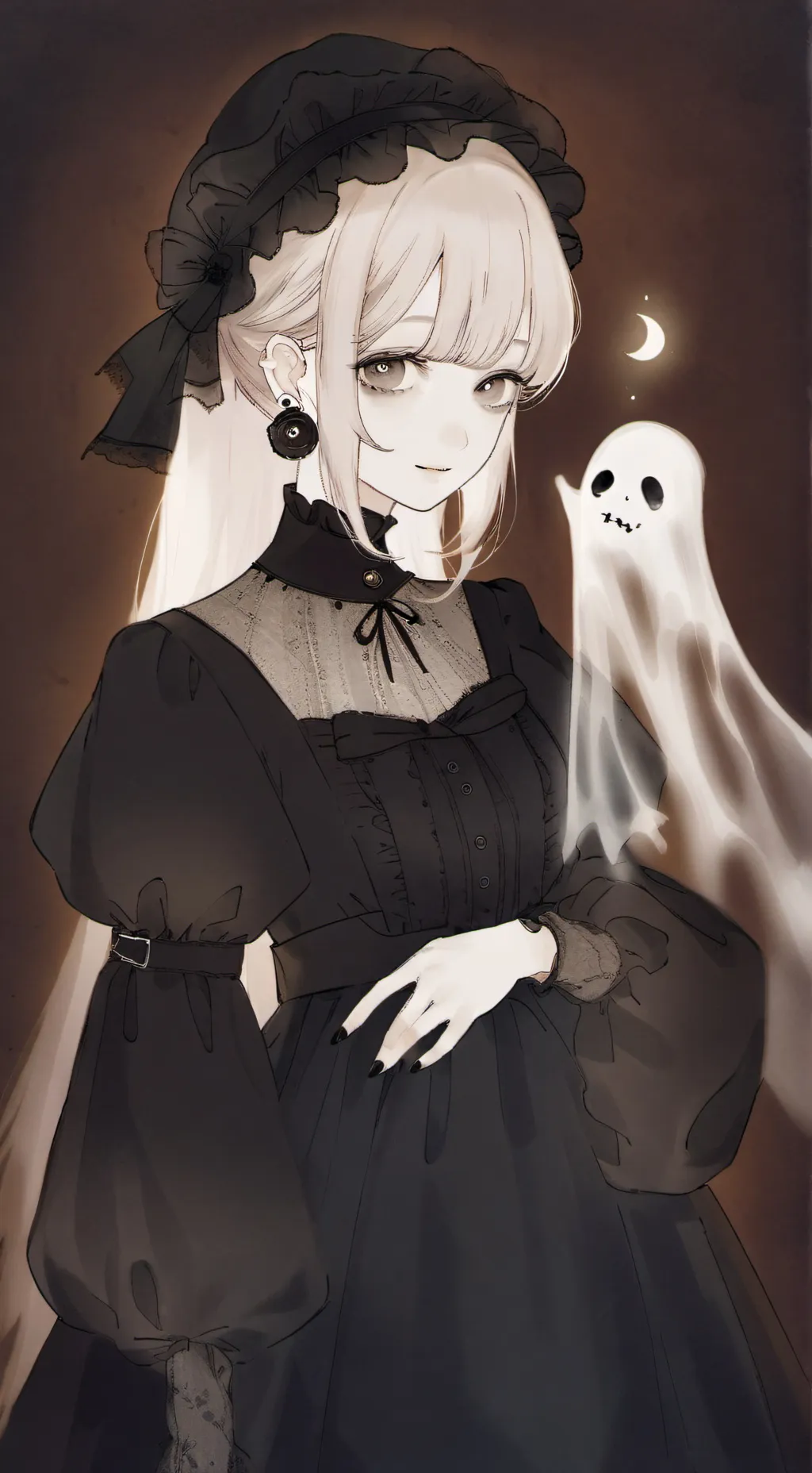 ai character: ghost girlfriend background