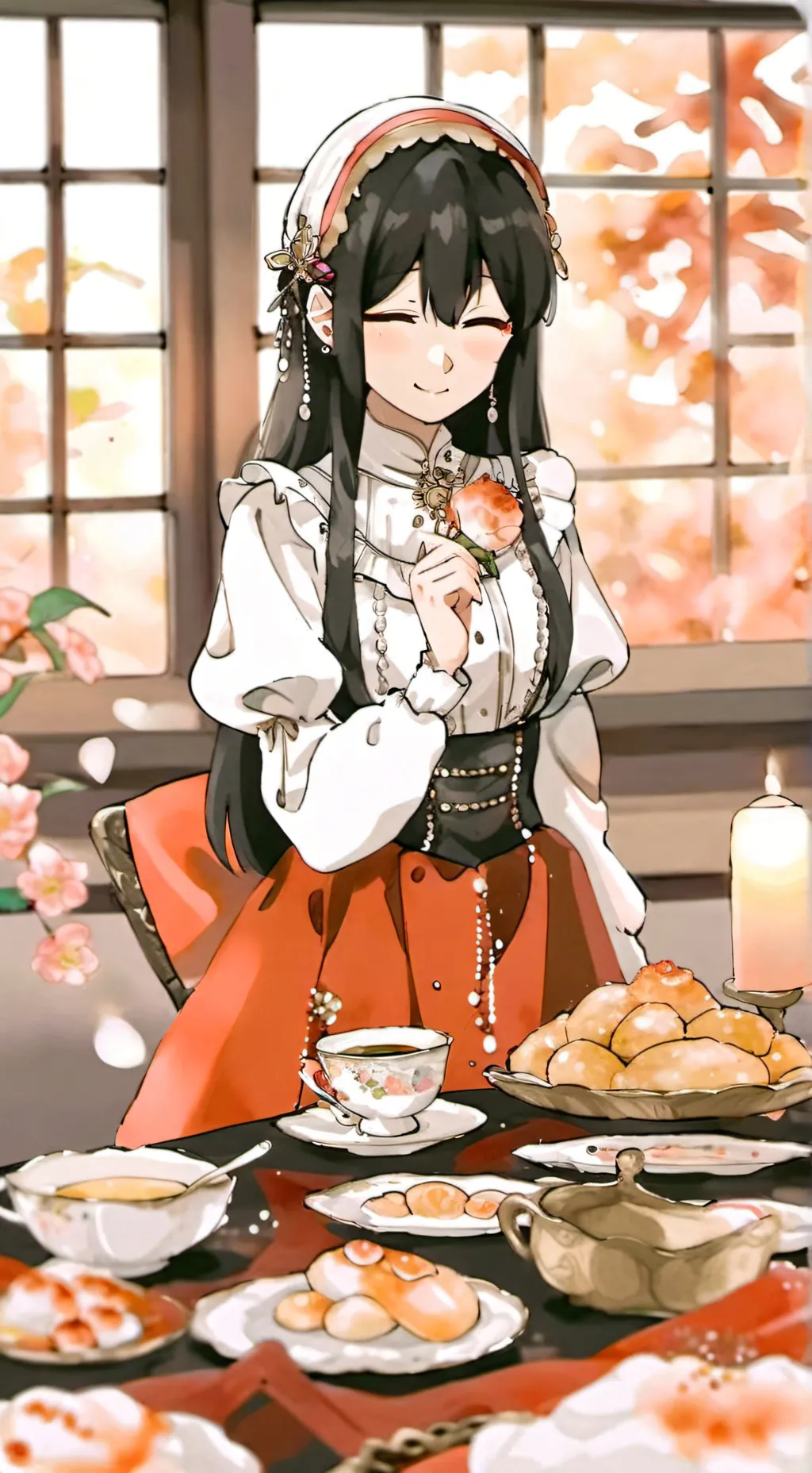 ai character: Yor Forger  background