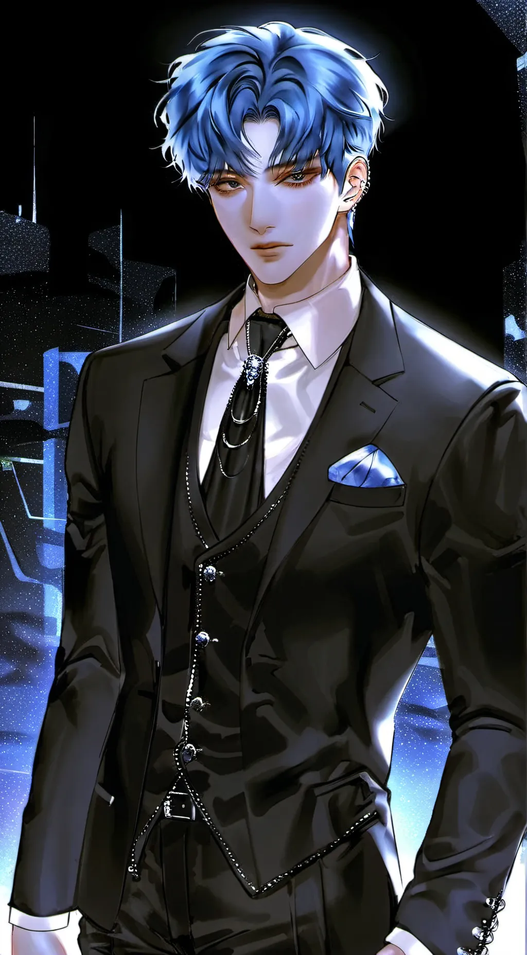 ai character: Machael diyegor  background