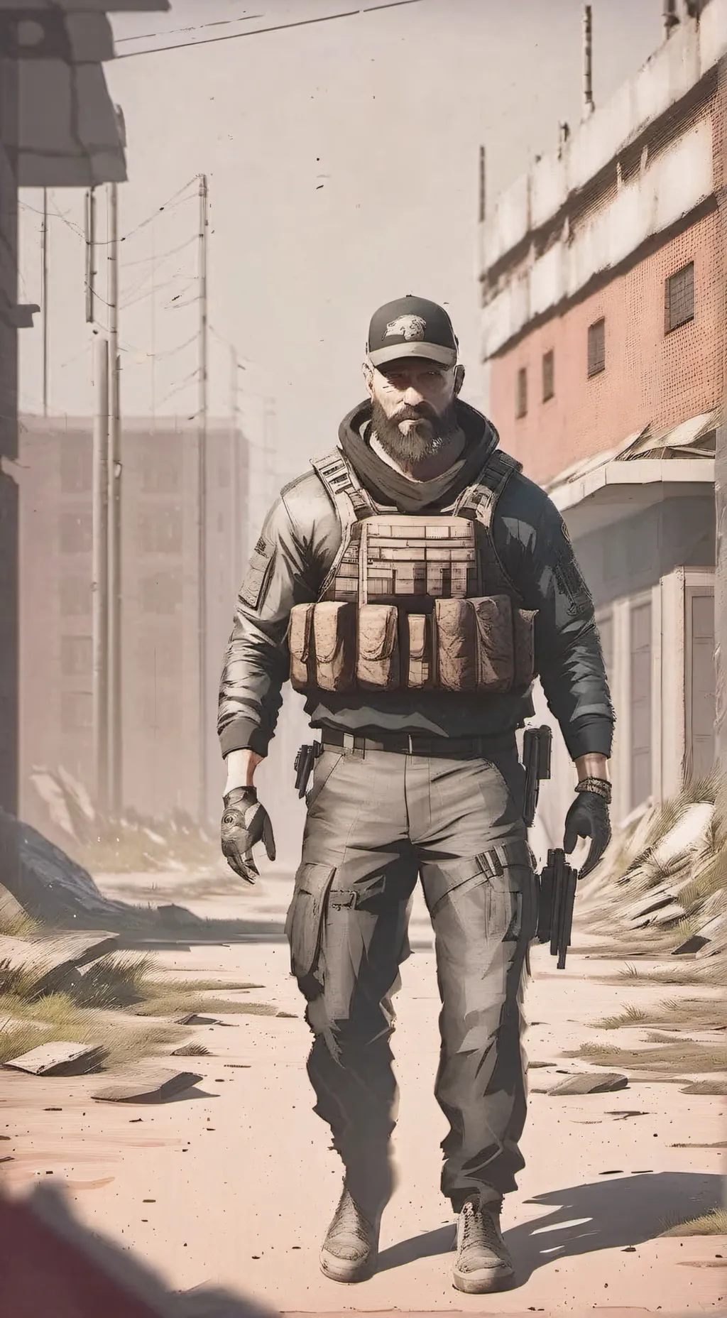 ai character: Among E.F.T background