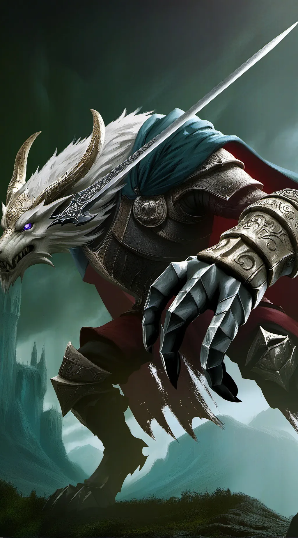 ai character: horse monster background