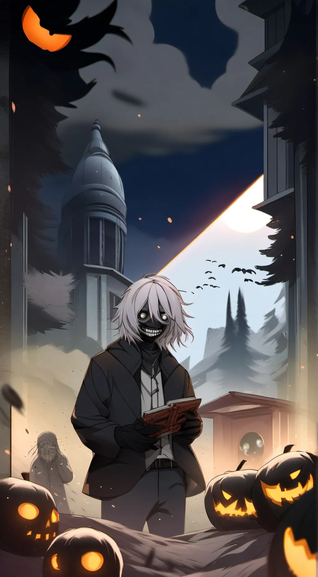 ai character: silence kills background