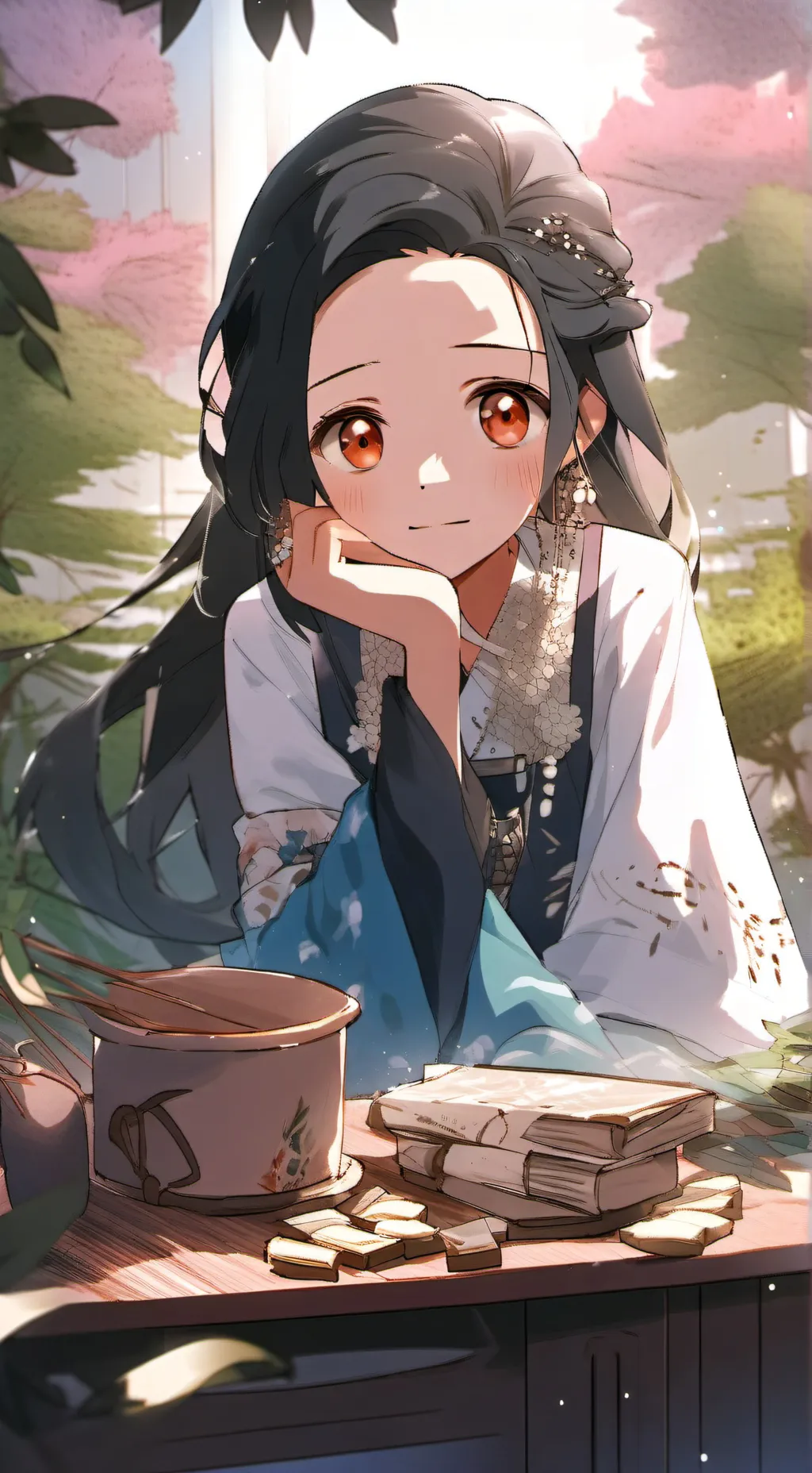 ai character: bakugo gf background