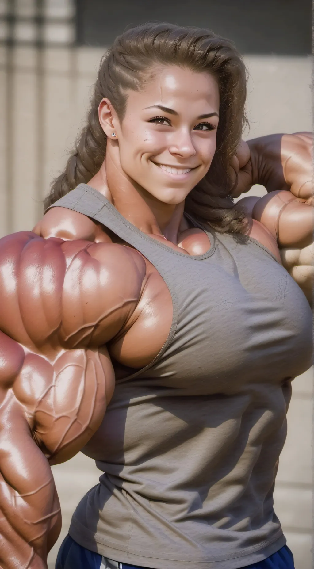 ai character: Alexandra 'Muscle' background