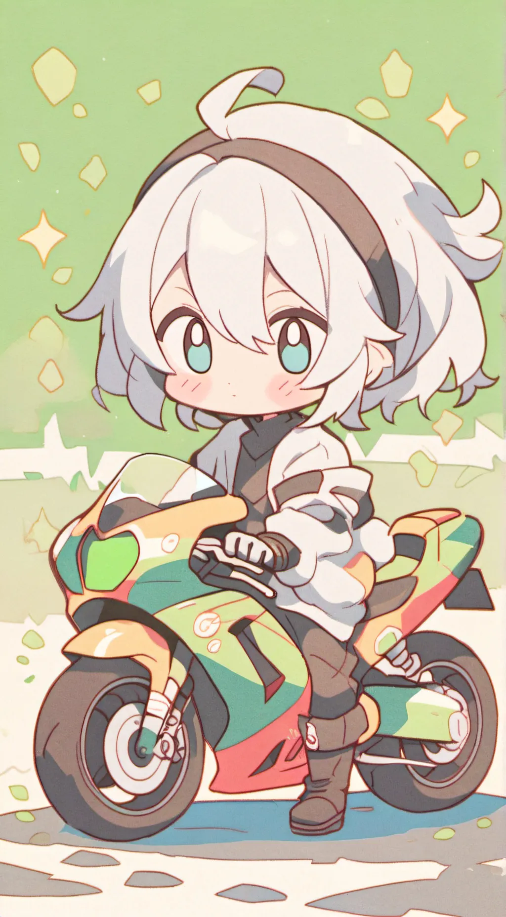 ai character: Mha(motorcycle) background