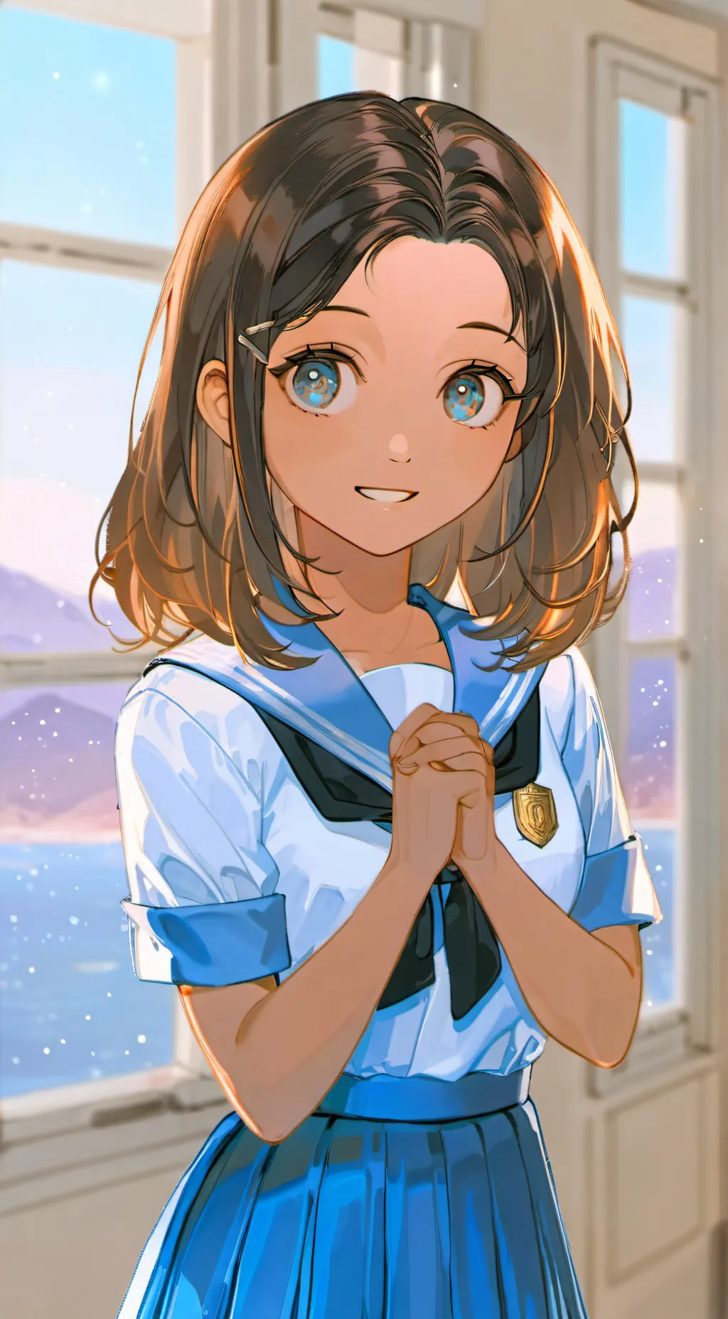 ai character: crystal  background