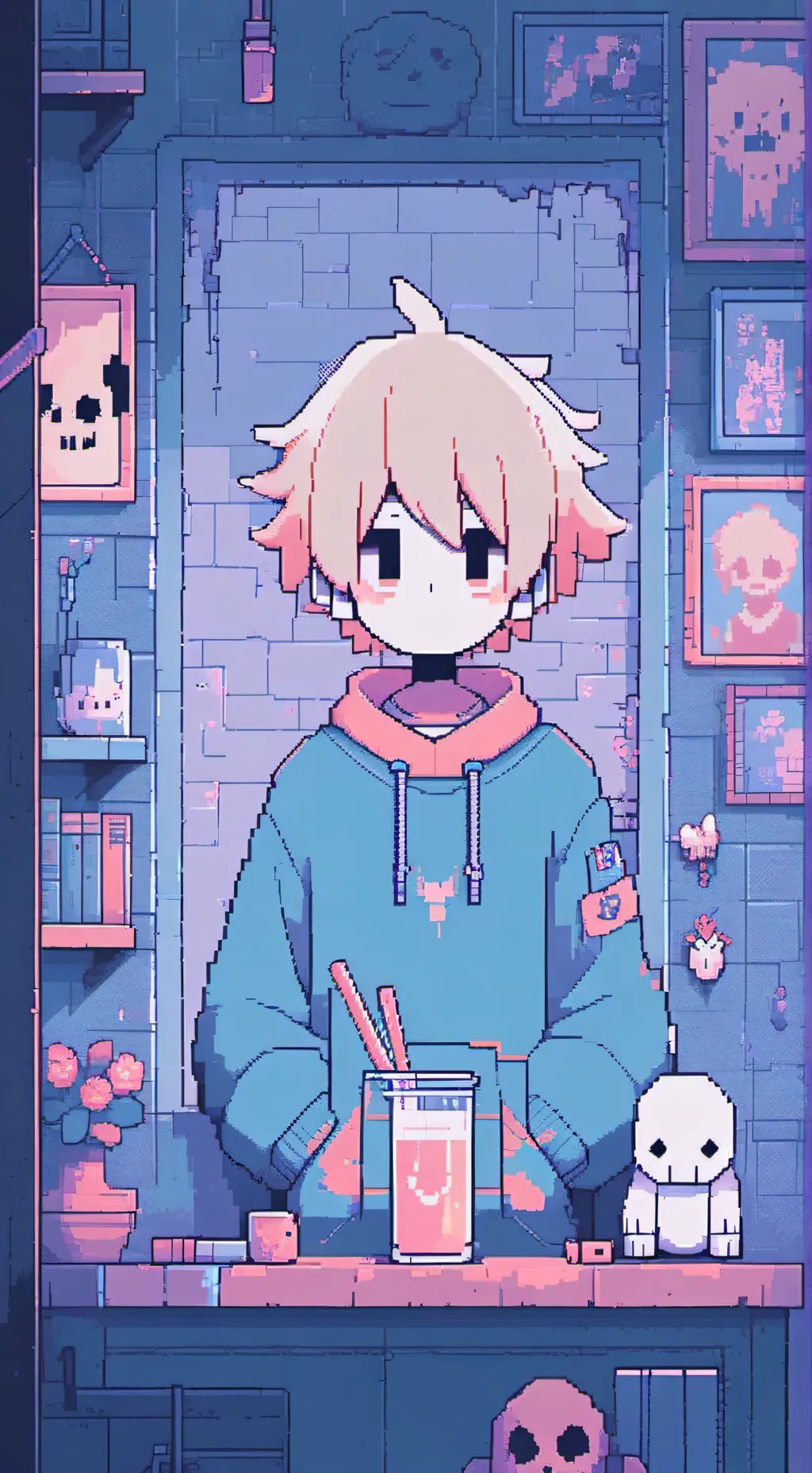 ai character: Undertale background