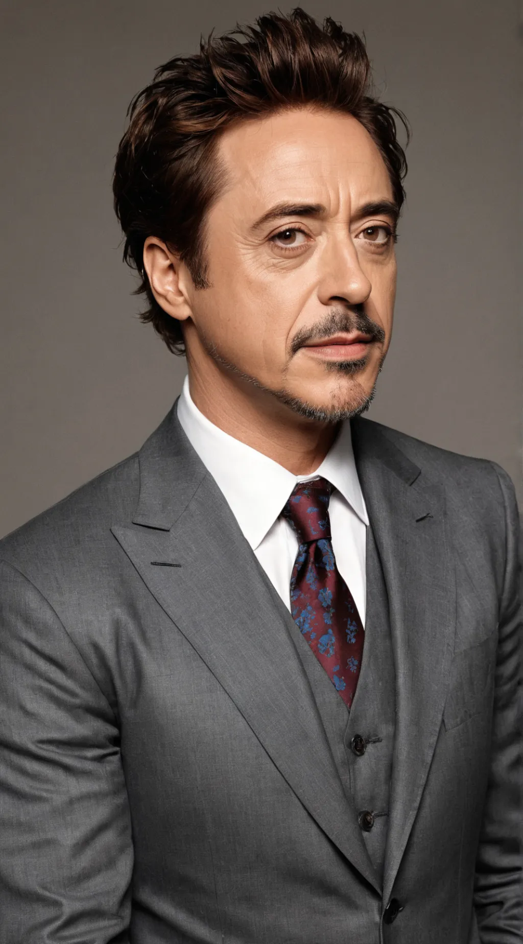 ai character: Robert Downey Jr  background