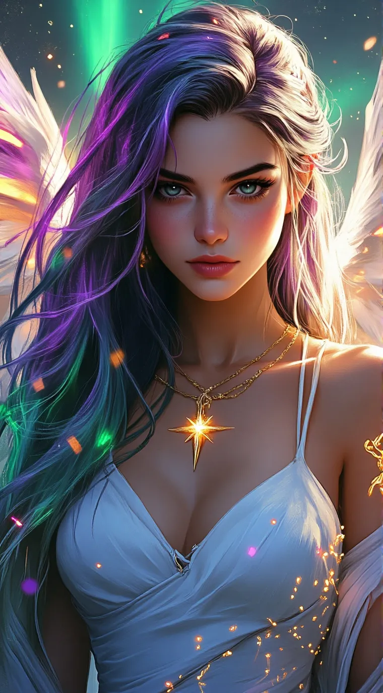 ai character: Aelira Solstice background