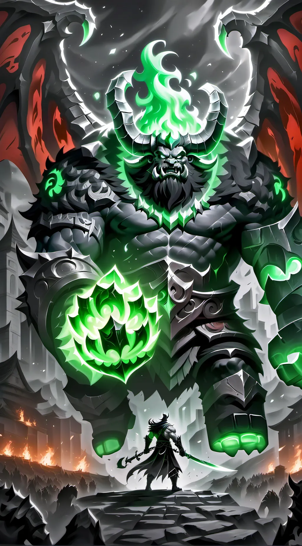 ai character: You/Demon king  background