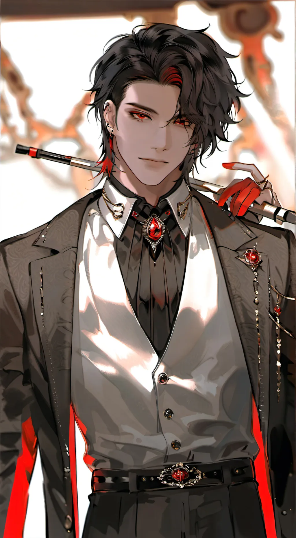 ai character: 🗞️shadow🐍 background
