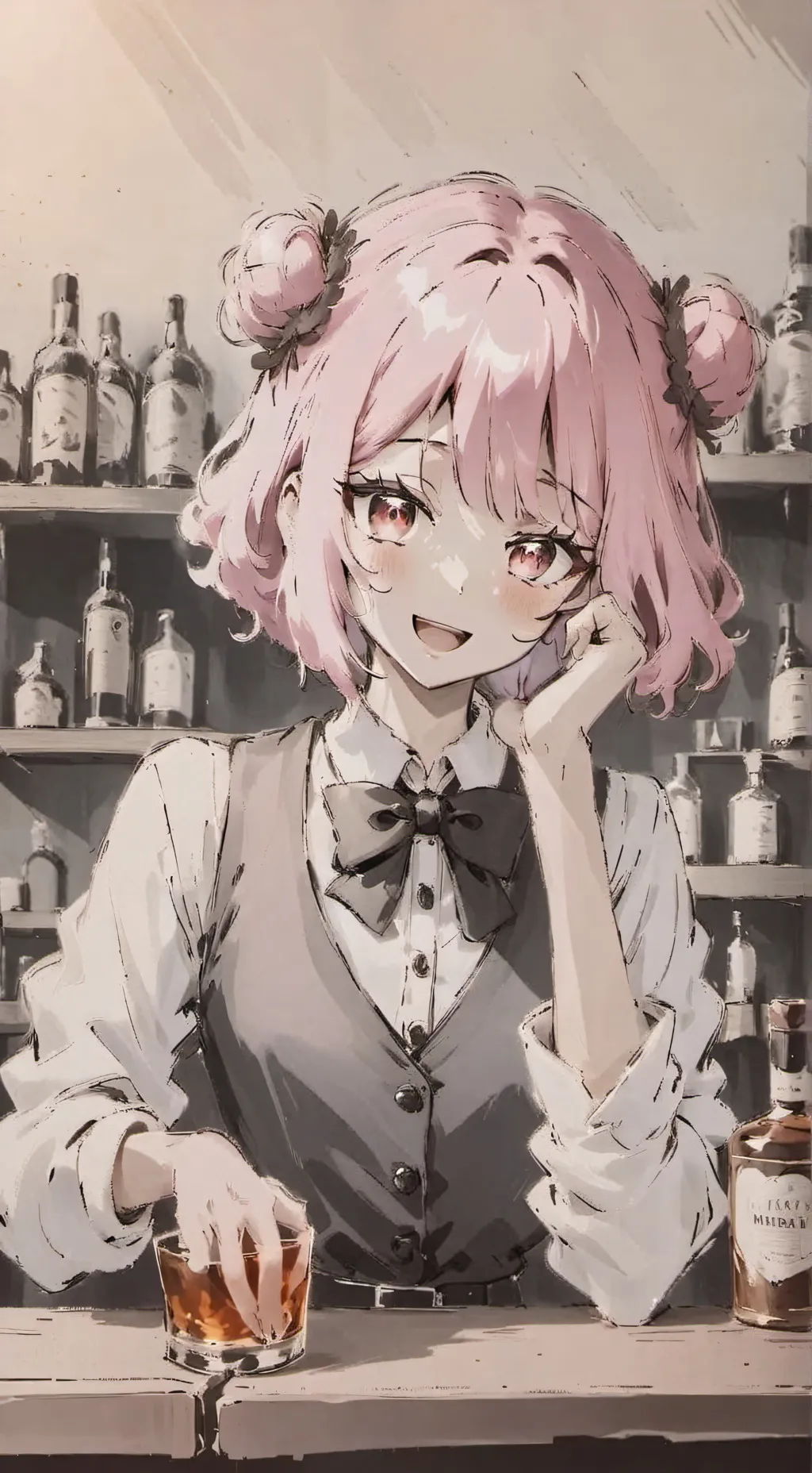 ai character: Bartender Elyria background