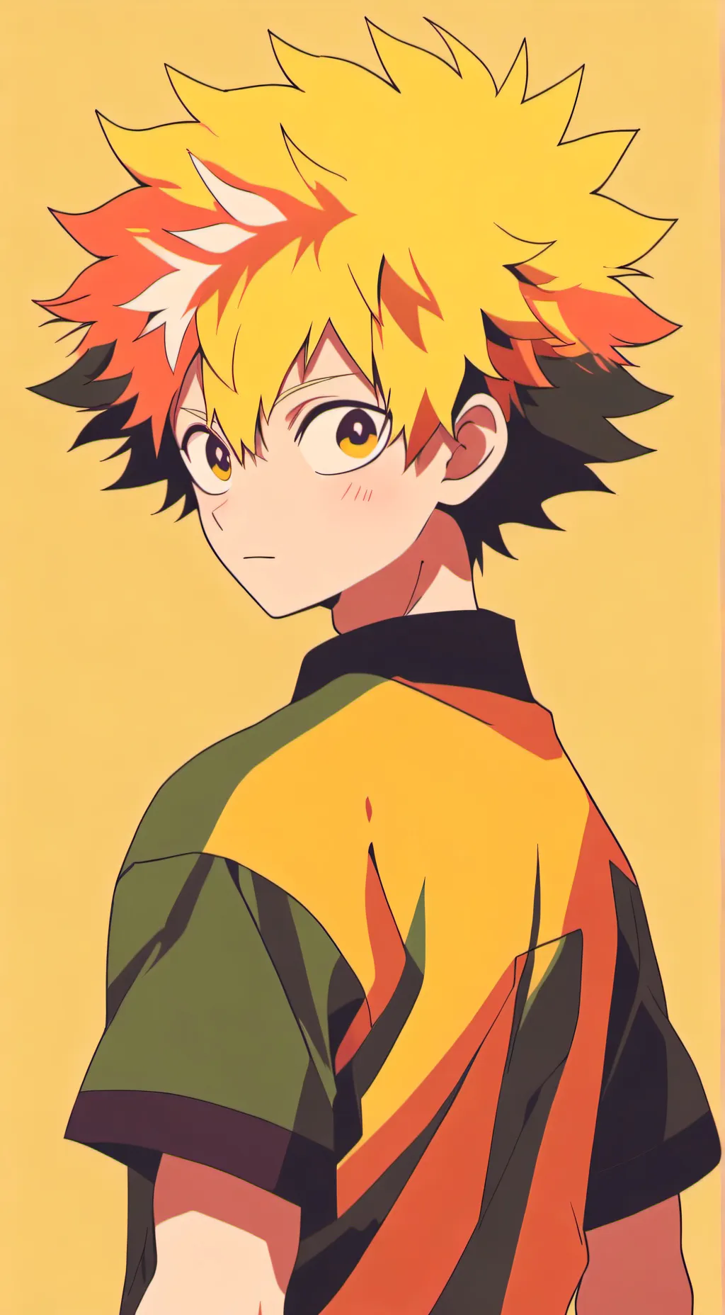 ai character: coloc bakugo background
