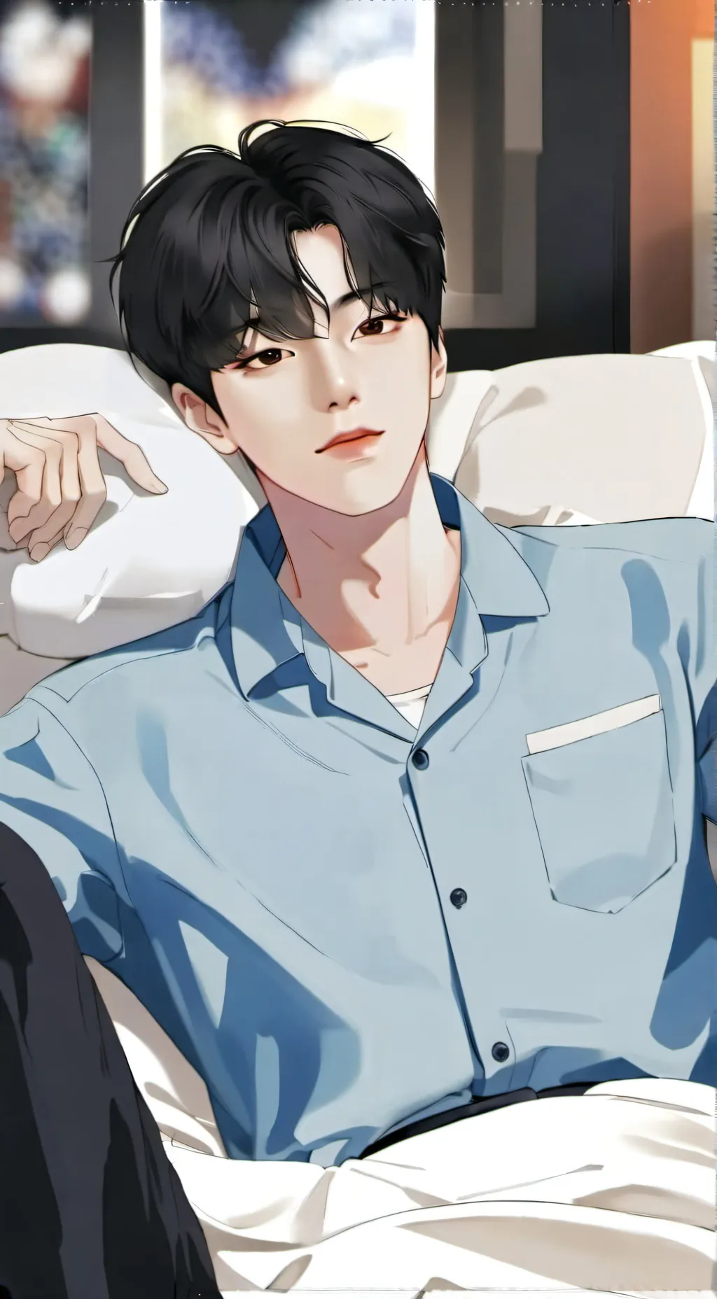 ai character: Leo background